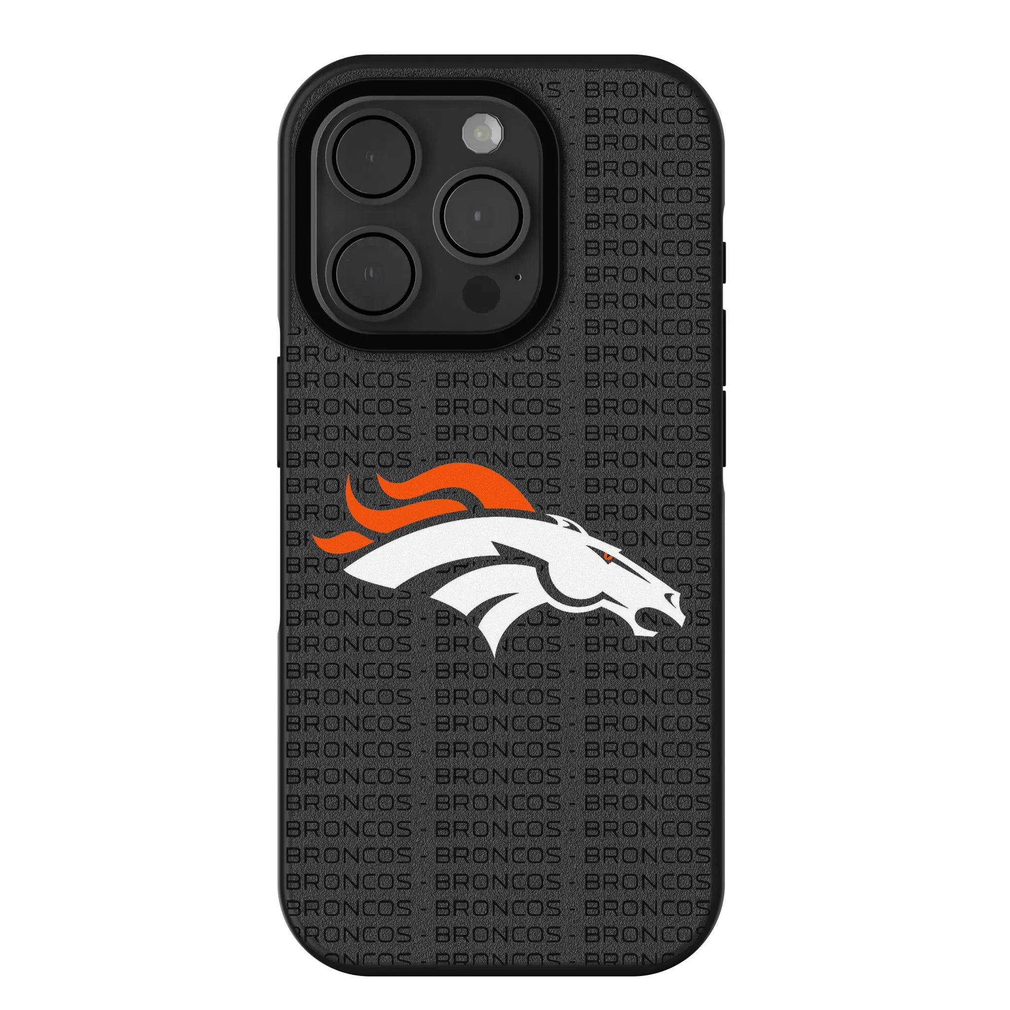 Denver Broncos Text Backdrop Bump Phone Case