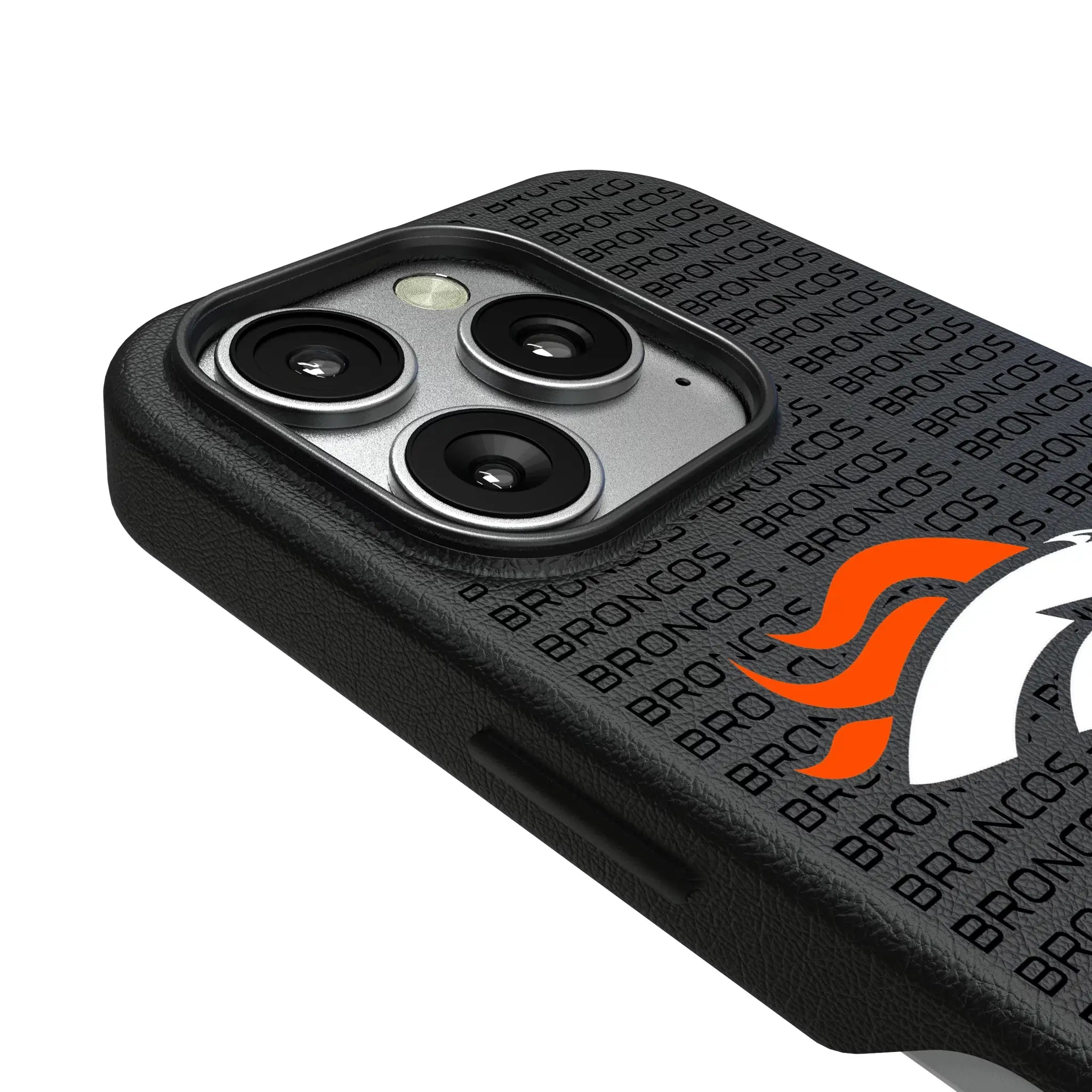 Denver Broncos Text Backdrop MagSafe Compatible Phone Case for Apple iPhone