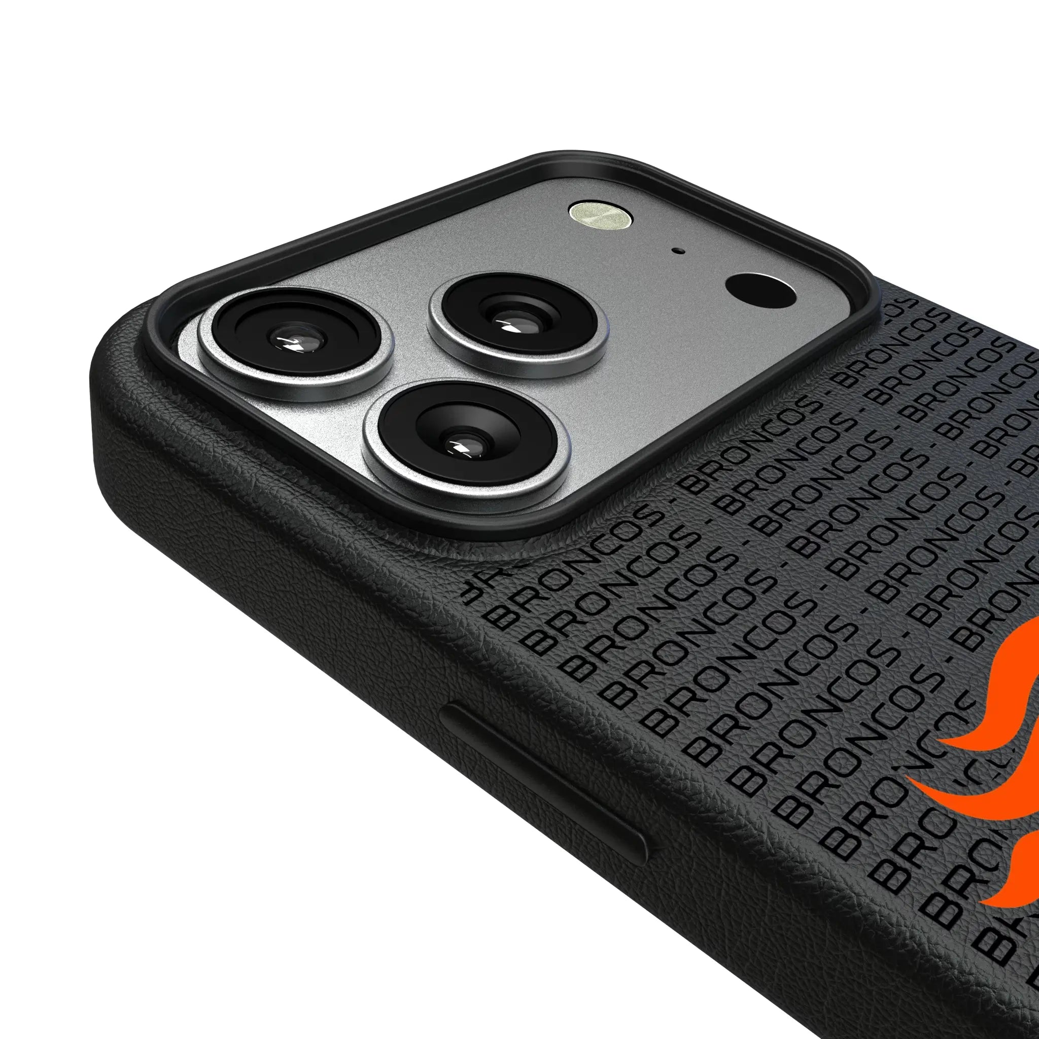 Denver Broncos Text Backdrop MagSafe Compatible Phone Case for Apple iPhone