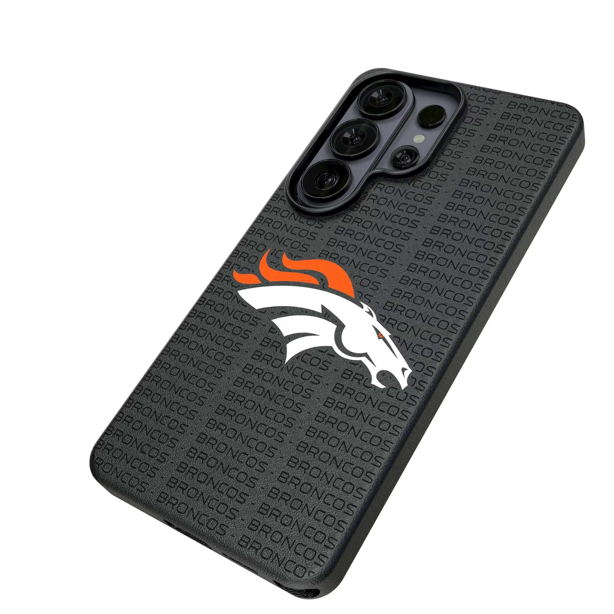 Denver Broncos Text Backdrop MagSafe Compatible Phone Case for Samsung Galaxy
