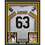 Framed Autographed/Signed Dermontti Dawson 35x39 HOF 12 Pittsburgh White Football Jersey JSA COA