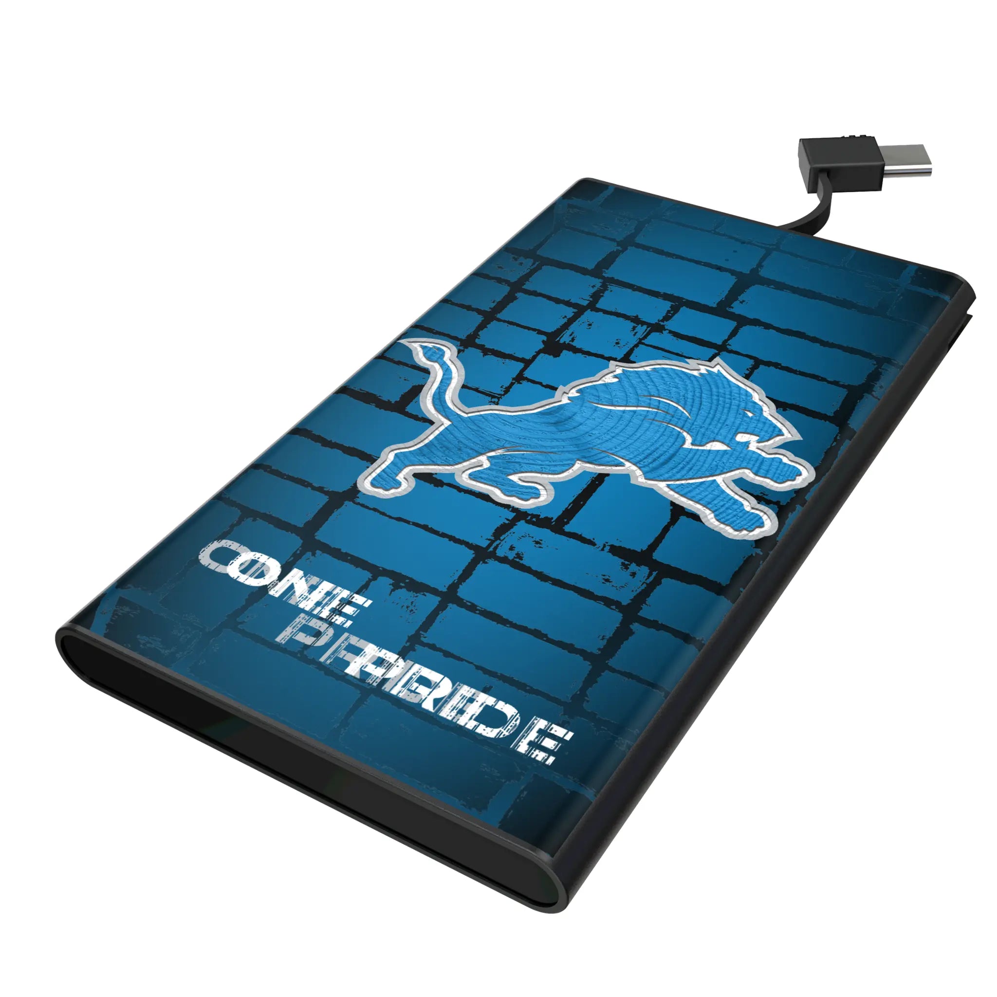 Detroit Lions Brick 5000mAh Flat Powerbank