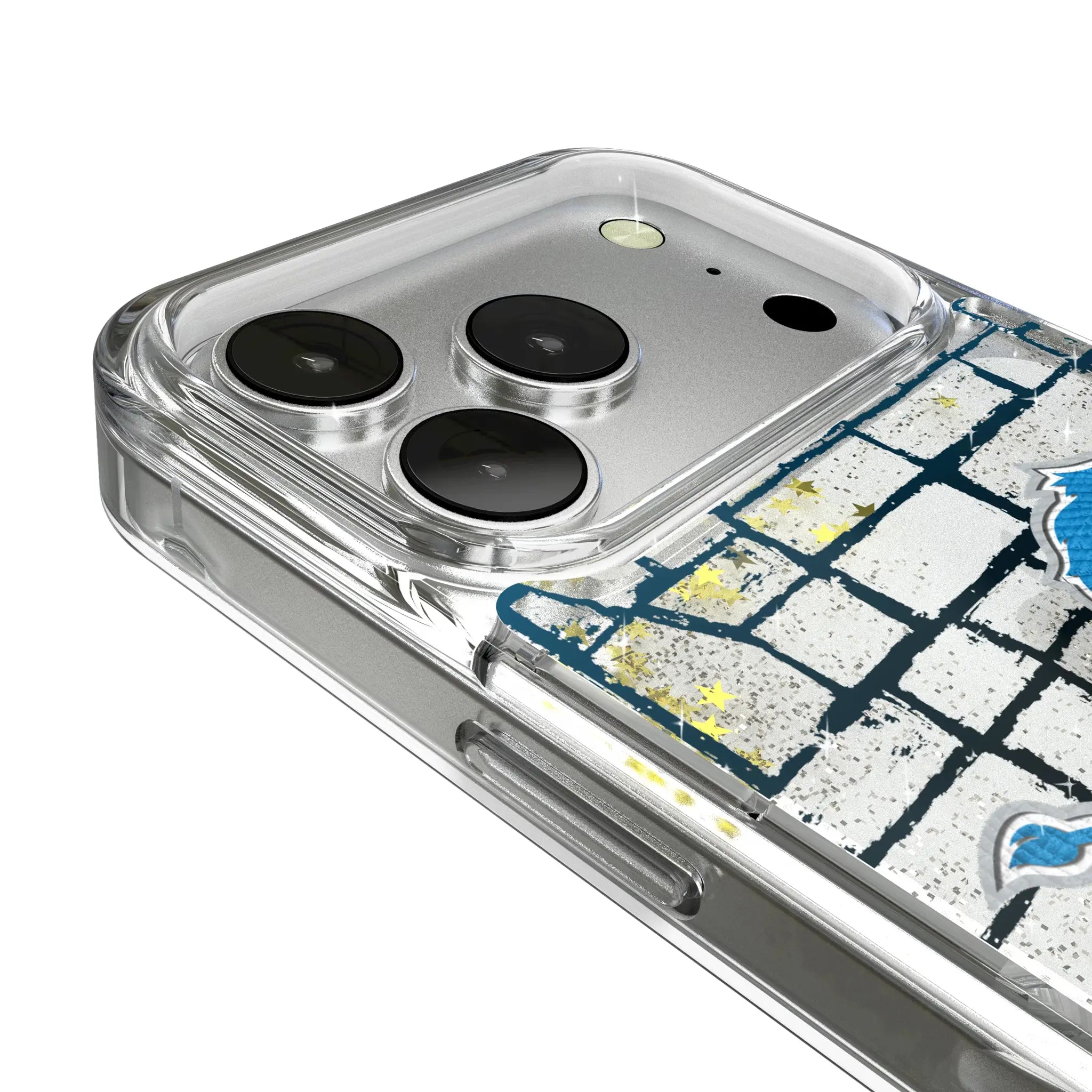 Detroit Lions Brick Glitter Phone Case for Apple iPhone