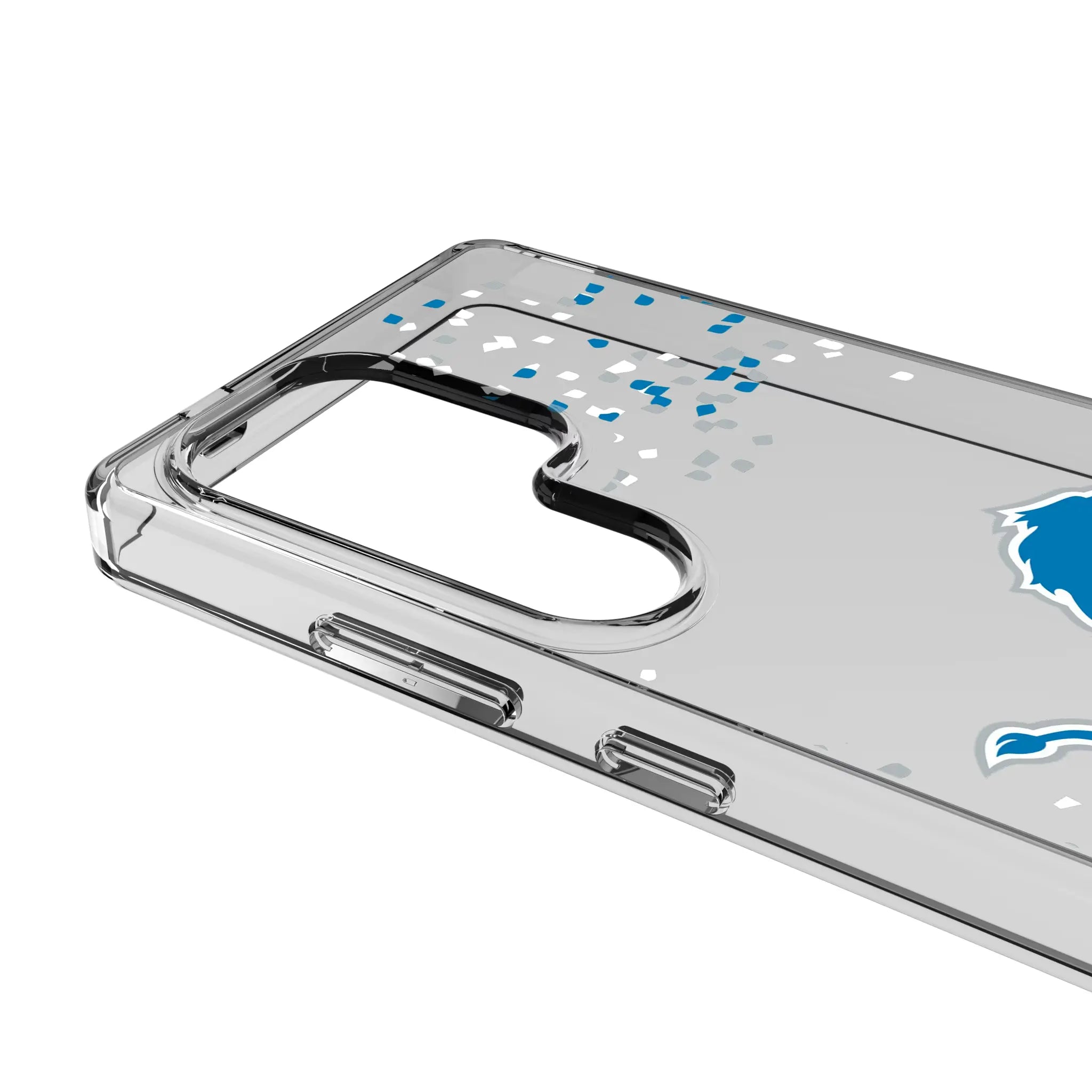 Detroit Lions Confetti Clear Phone Case for Samsung Galaxy