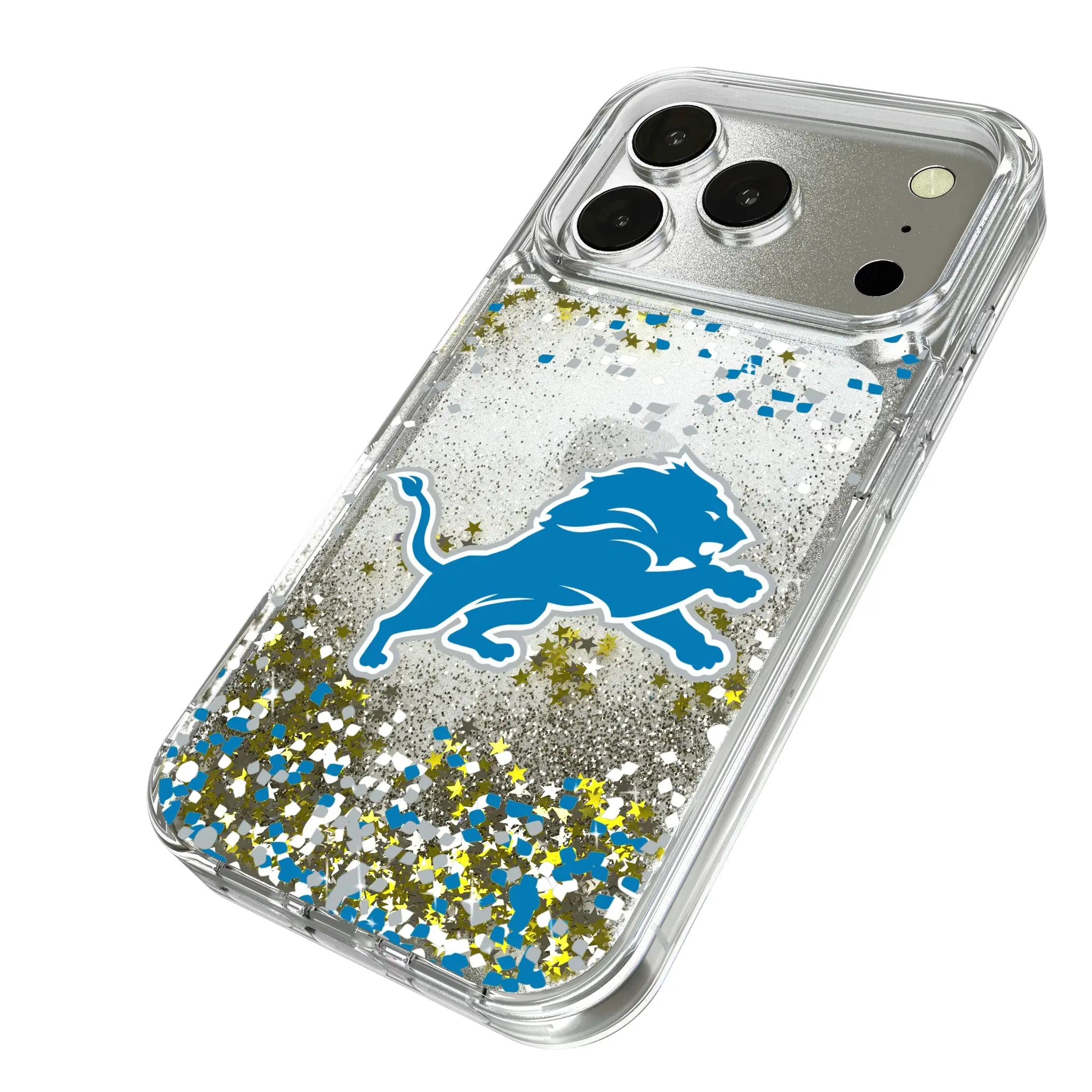 Detroit Lions Confetti Glitter Phone Case