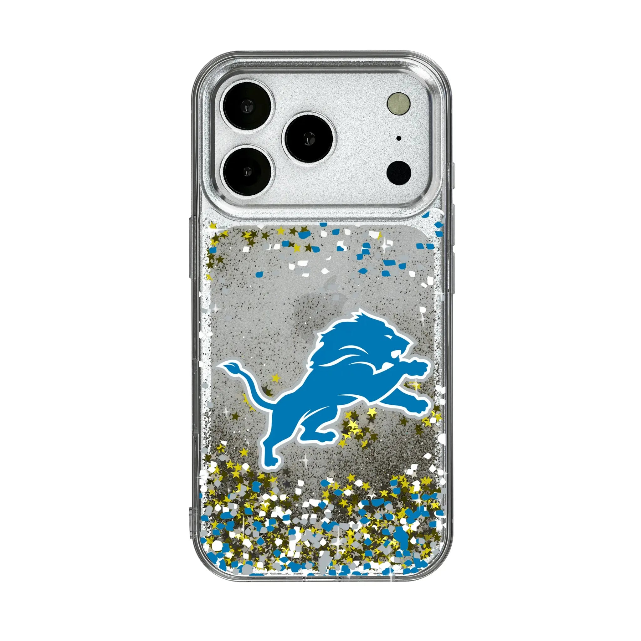 Detroit Lions Confetti Glitter Phone Case