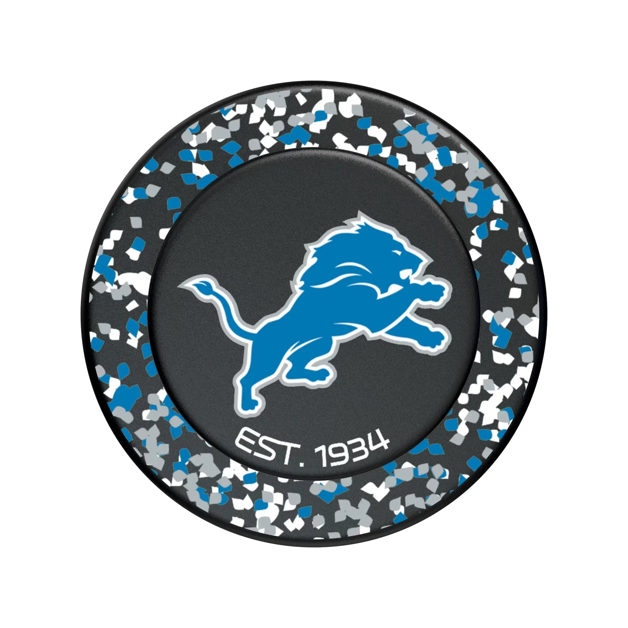 Detroit Lions Confetti PopSockets Magnetic Phone Grip and Stand