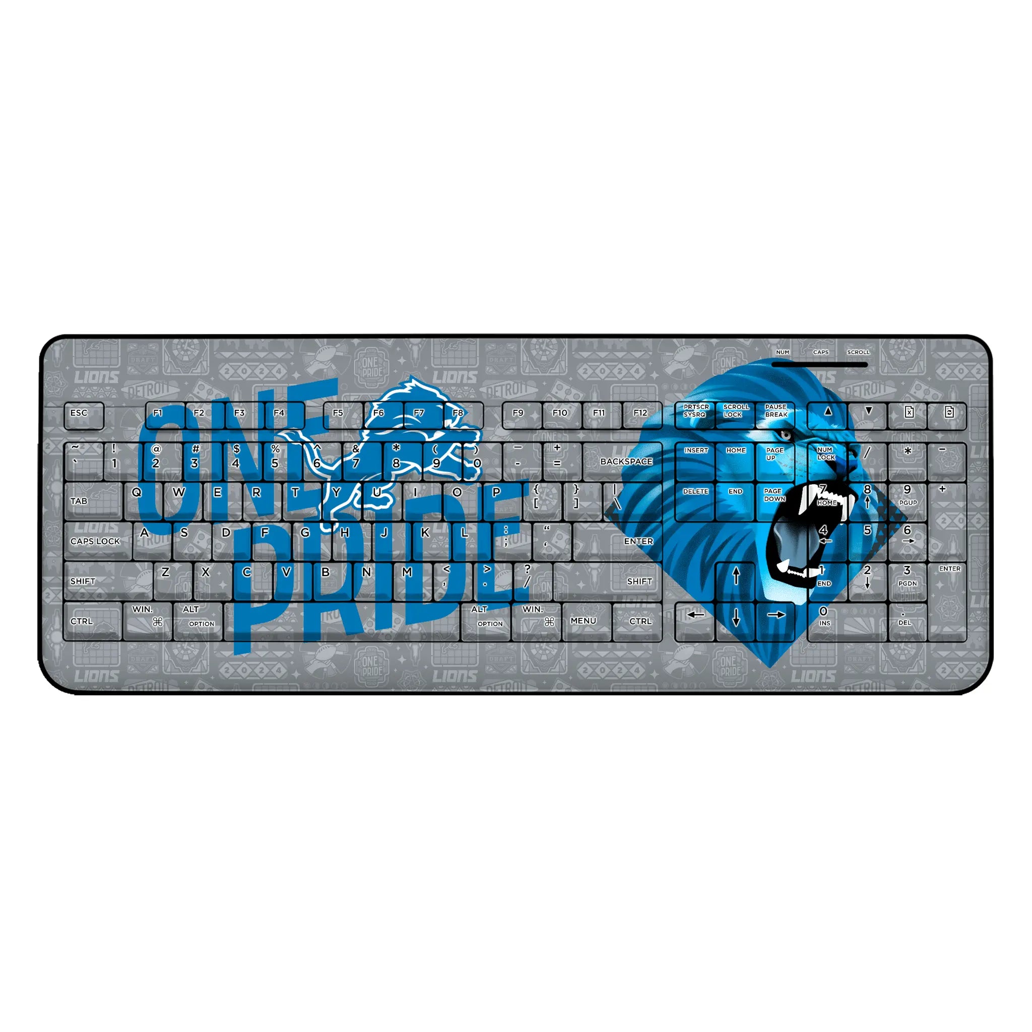 Detroit Lions 2024 Illustrated Limited Edition Wireless USB Keyboard