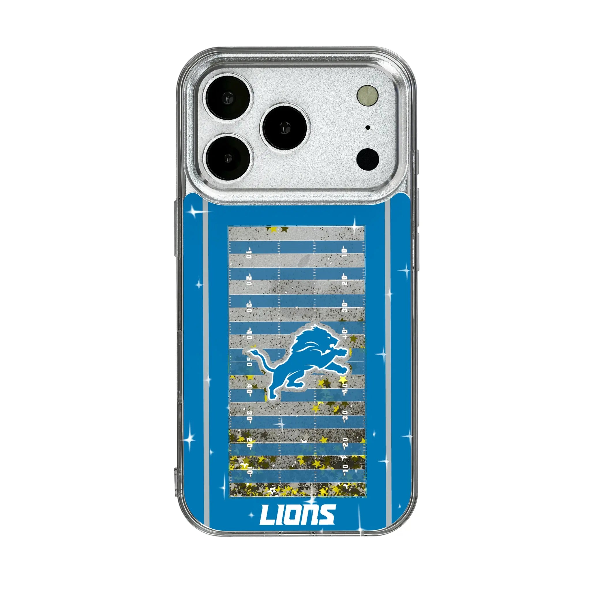 Detroit Lions Field Glitter Phone Case