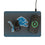Detroit Lions Linen 15-Watt Wireless Charger and Mouse Pad