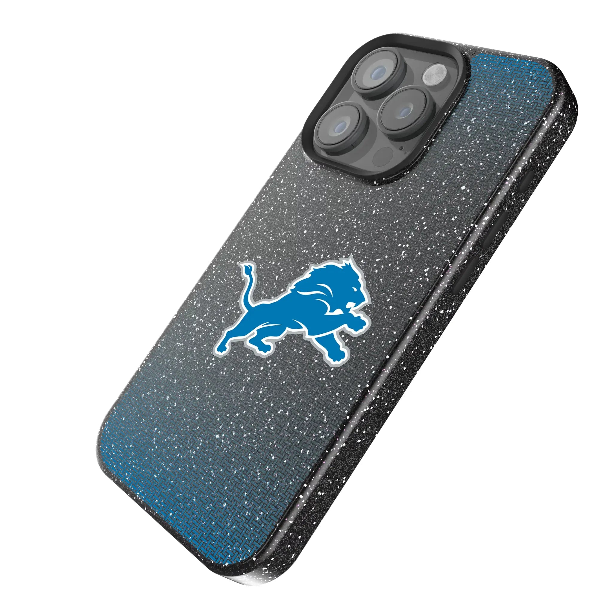 Detroit Lions Linen Bling Phone Case for Apple iPhone