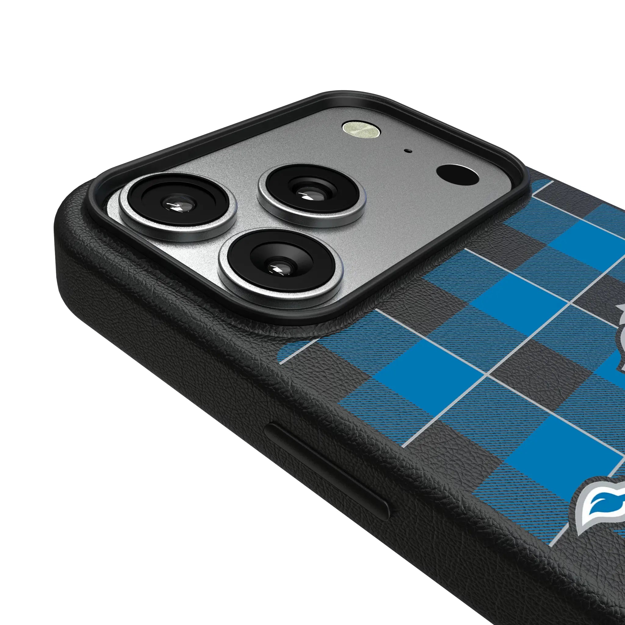Detroit Lions Plaid MagSafe Compatible Phone Case for Apple iPhone