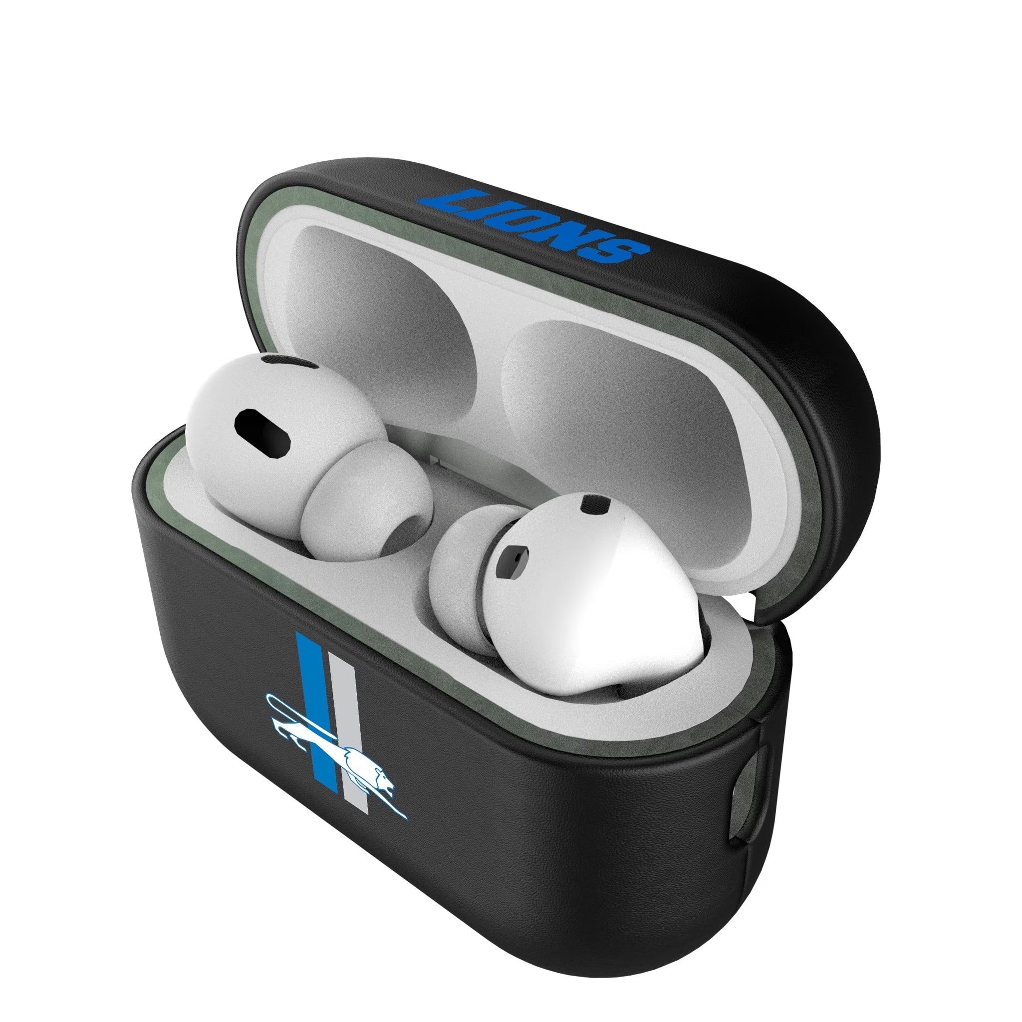 Detroit Lions Retro Insignia AirPod Case Cover - Sports Gifts, Sports Memorabilia, Sports Collectibles, Fan Shop
