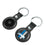 Detroit Lions Retro Insignia Black Airtag Holder 2-Pack
