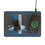 Detroit Lions Retro Linen 15-Watt Wireless Charger and Mouse Pad