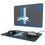 Detroit Lions Retro Linen 15-Watt Wireless Charger and Mouse Pad