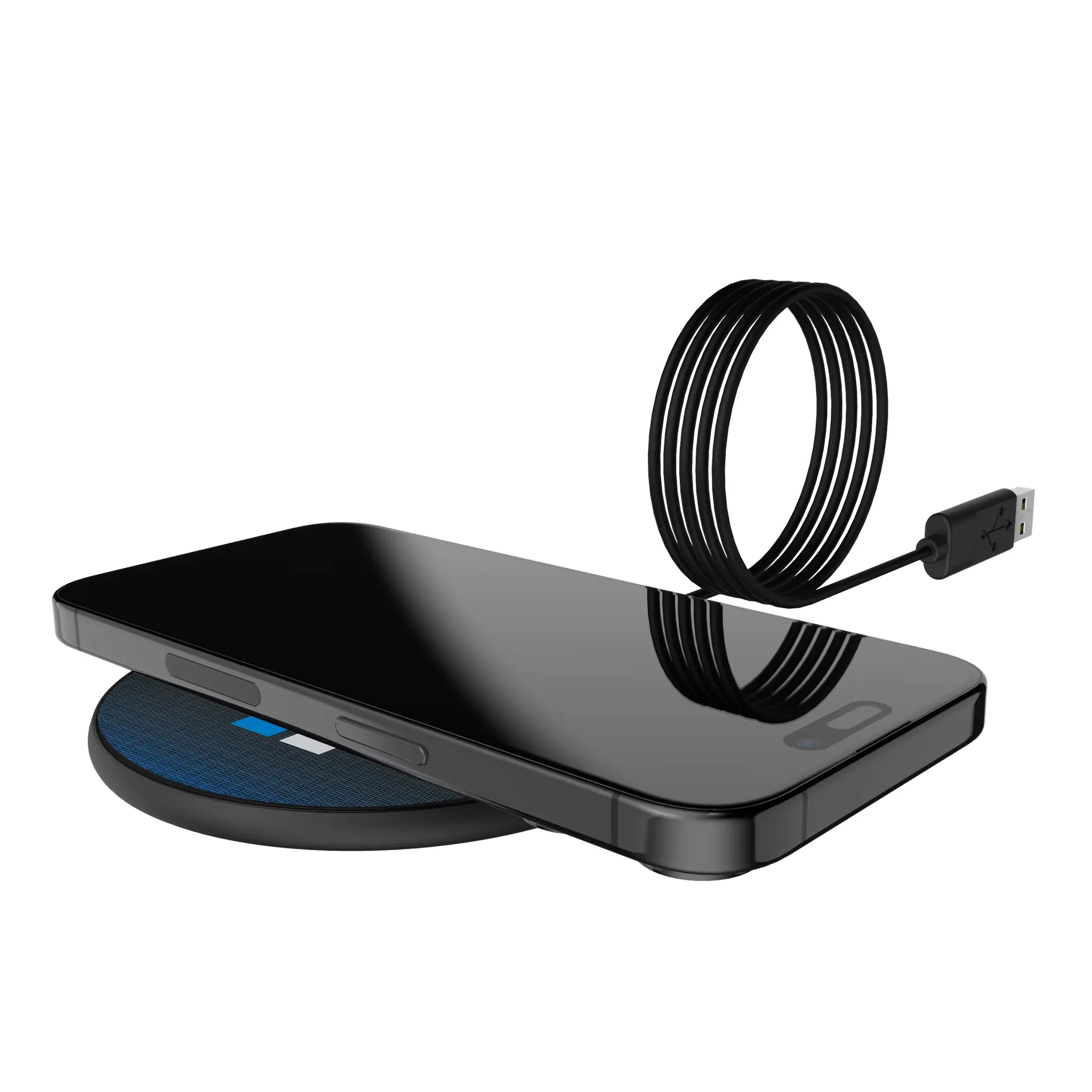 Detroit Lions Retro Linen 15-Watt Wireless Charger