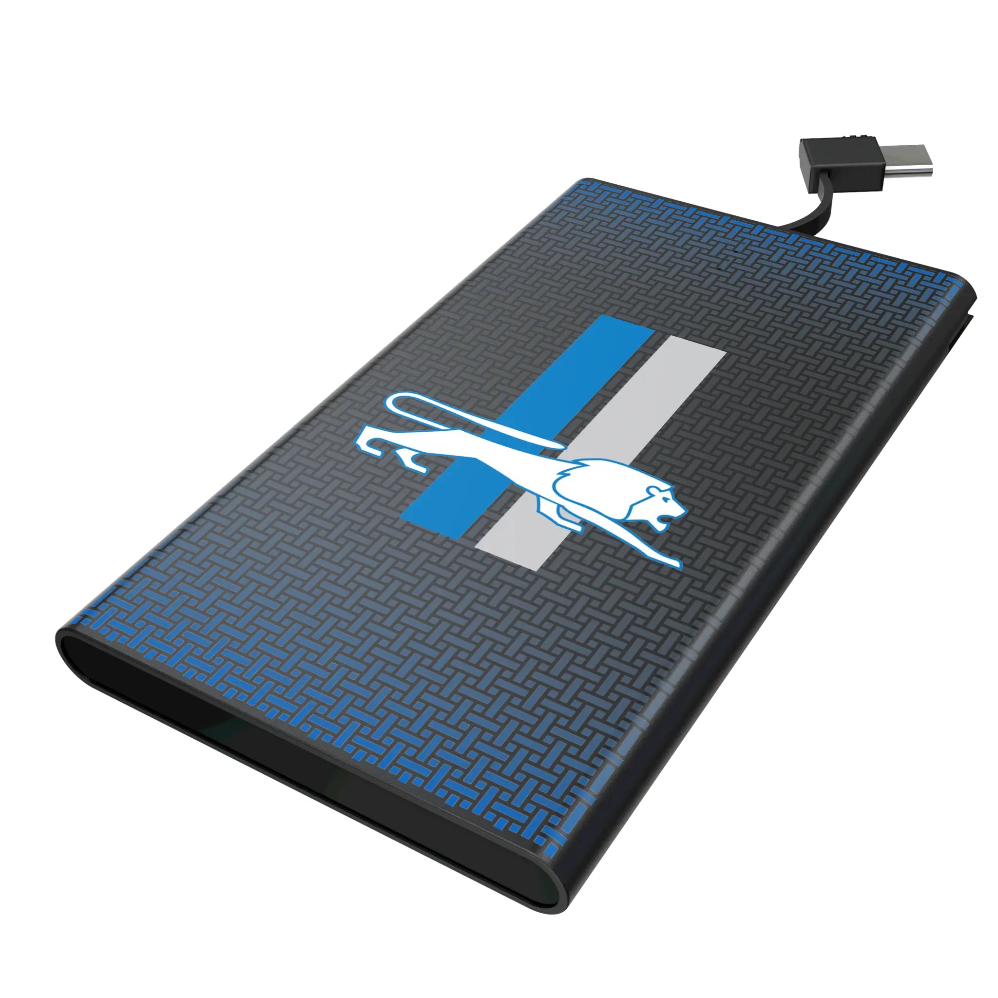 Detroit Lions Retro Linen 5000mAh Flat Powerbank