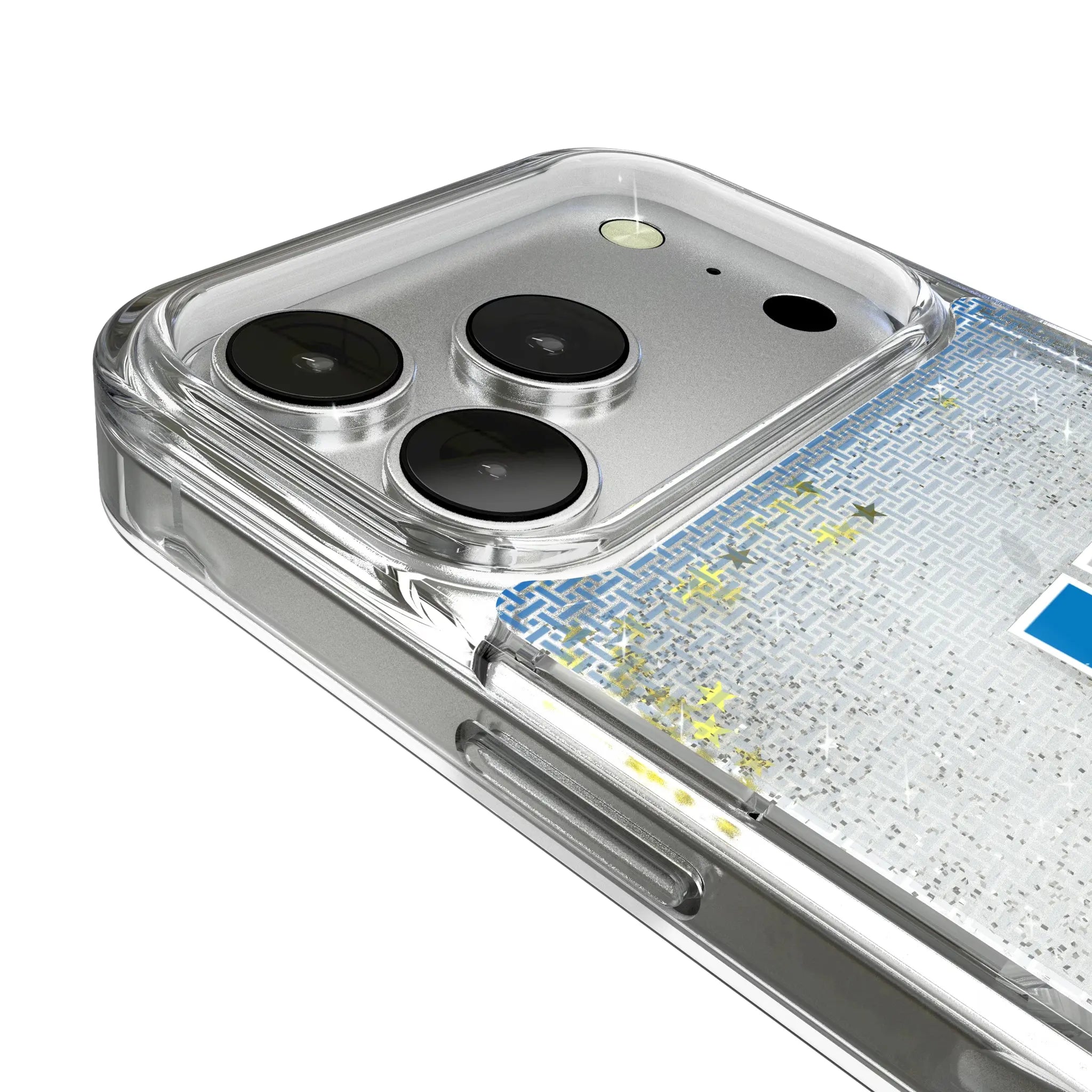 Detroit Lions Retro Linen Glitter Phone Case