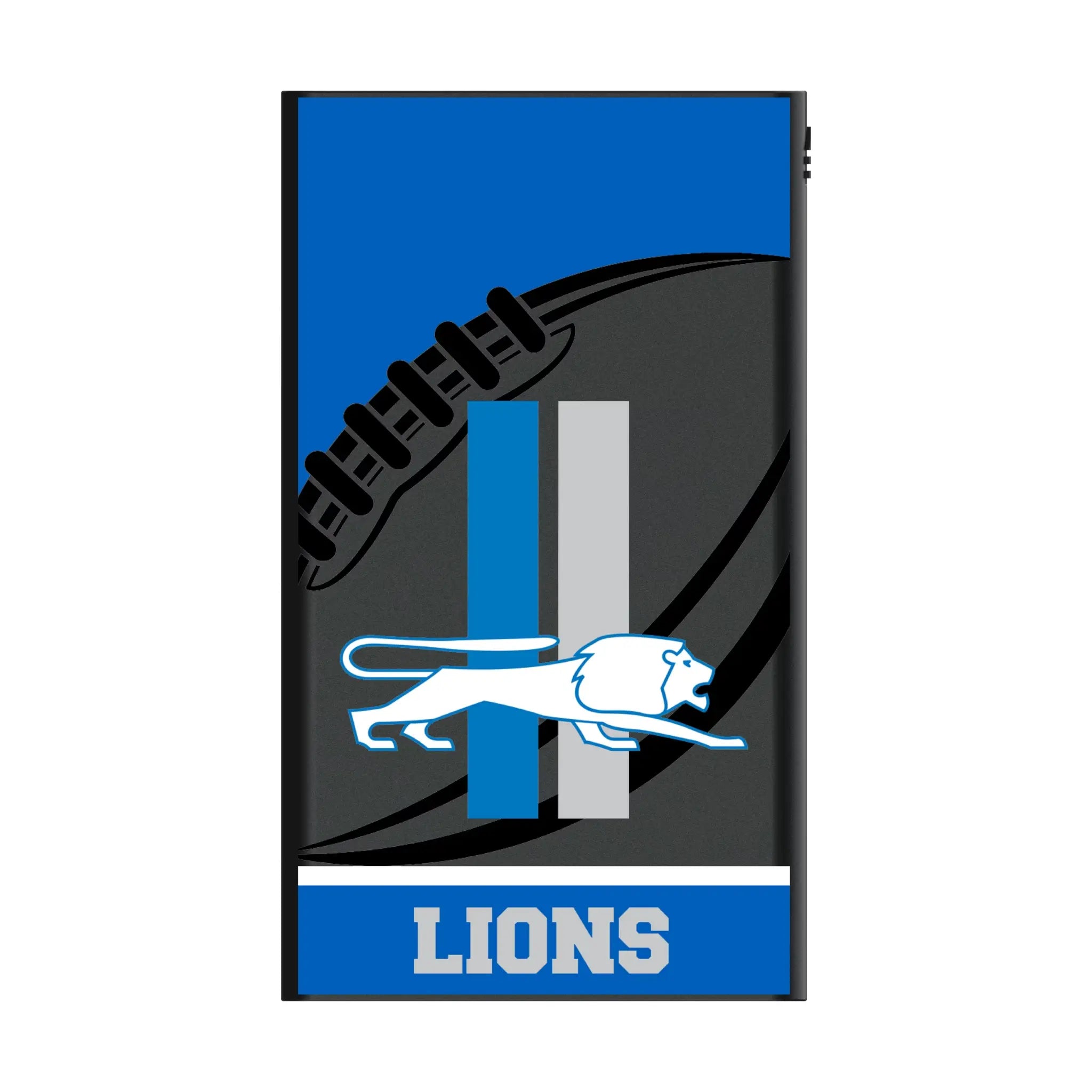 Detroit Lions Retro Passtime 5000mAh Flat Powerbank