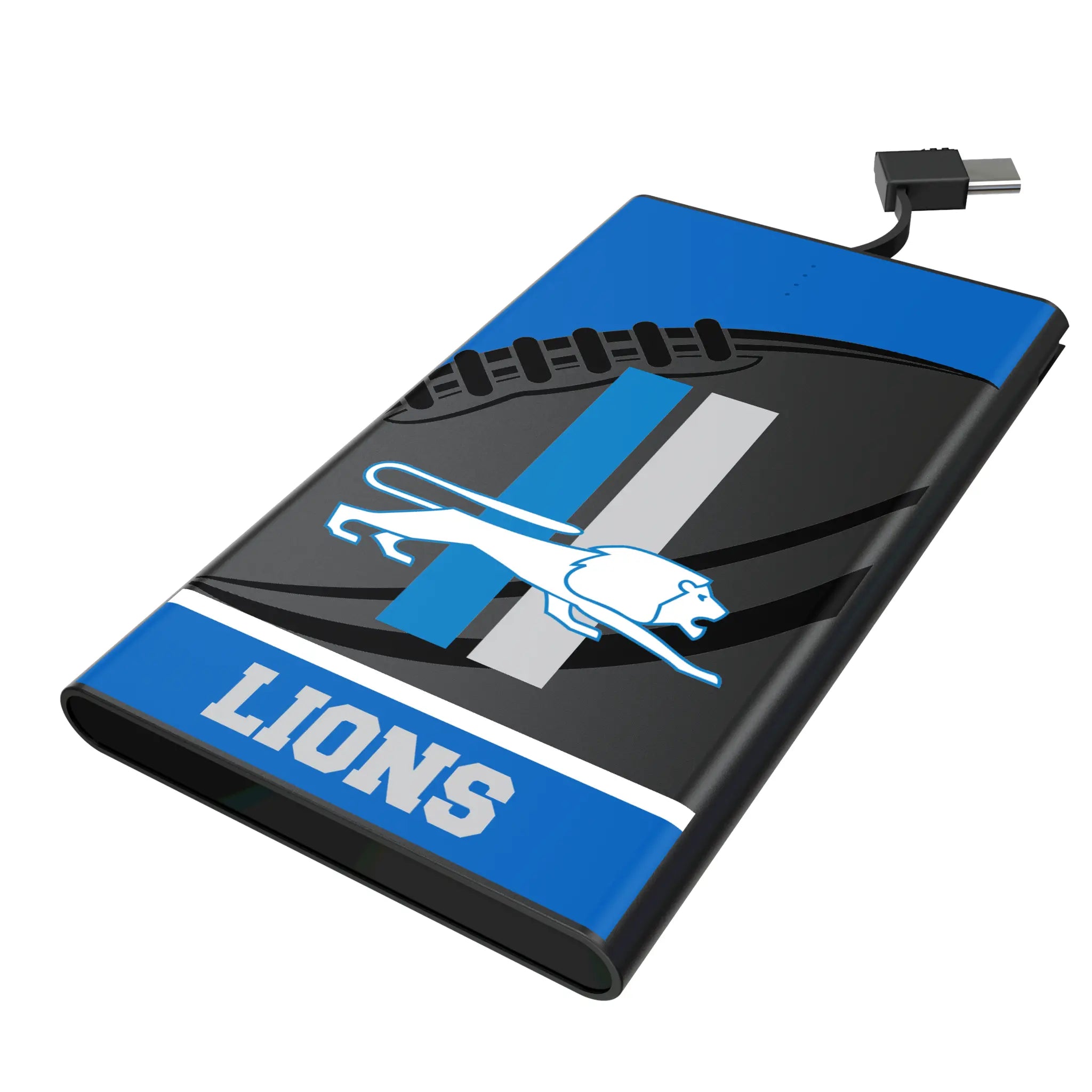 Detroit Lions Retro Passtime 5000mAh Flat Powerbank