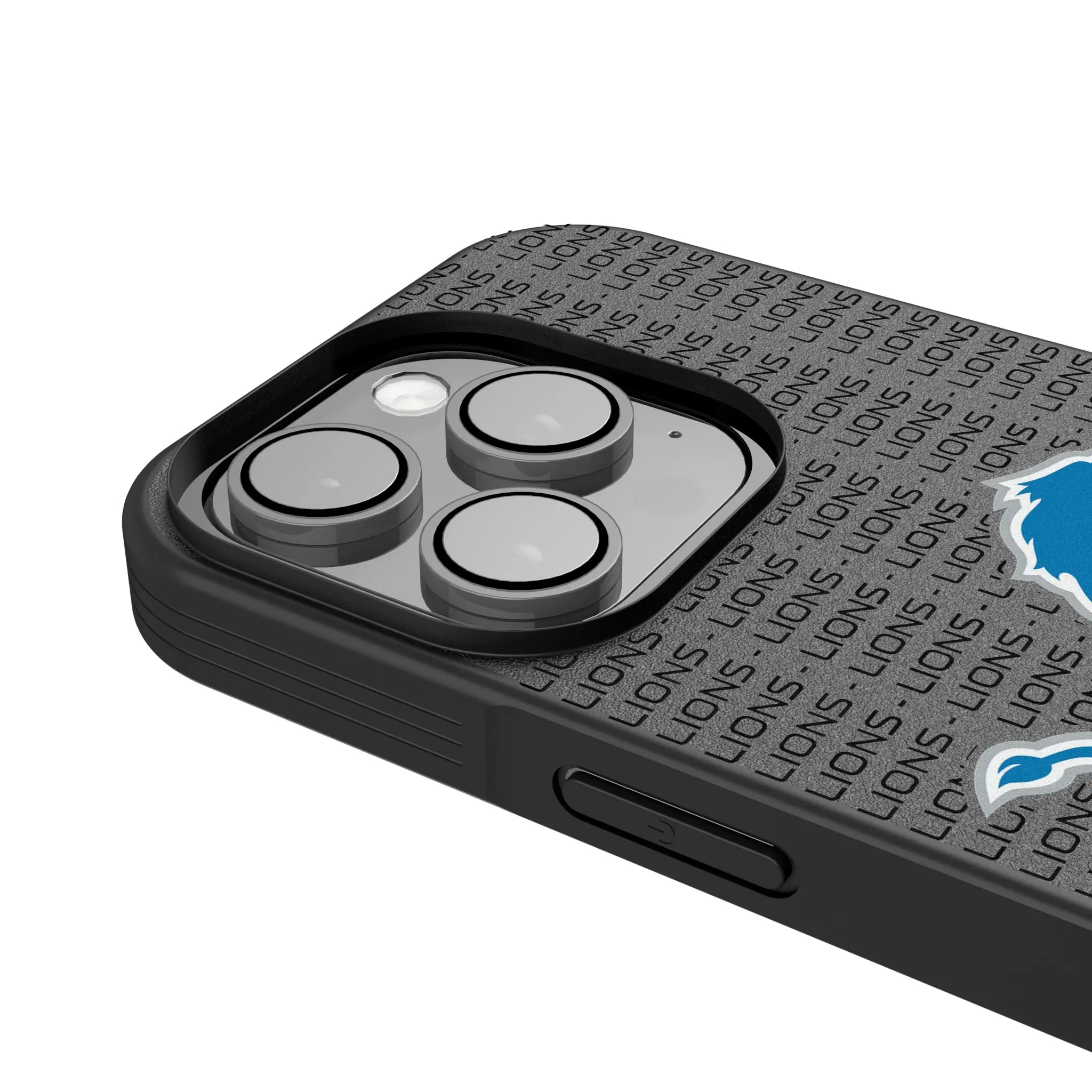 Detroit Lions Text Backdrop Bump Phone Case