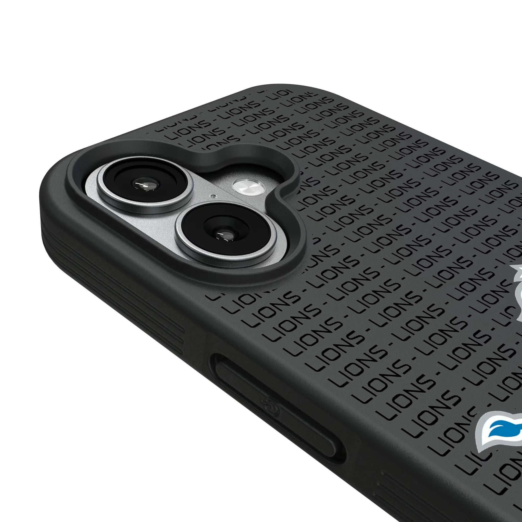 Detroit Lions Text Backdrop Bump Phone Case