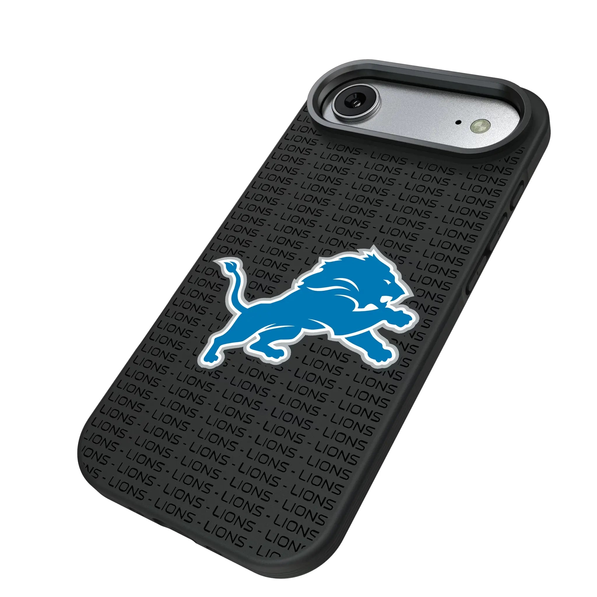 Detroit Lions Text Backdrop Bump Phone Case
