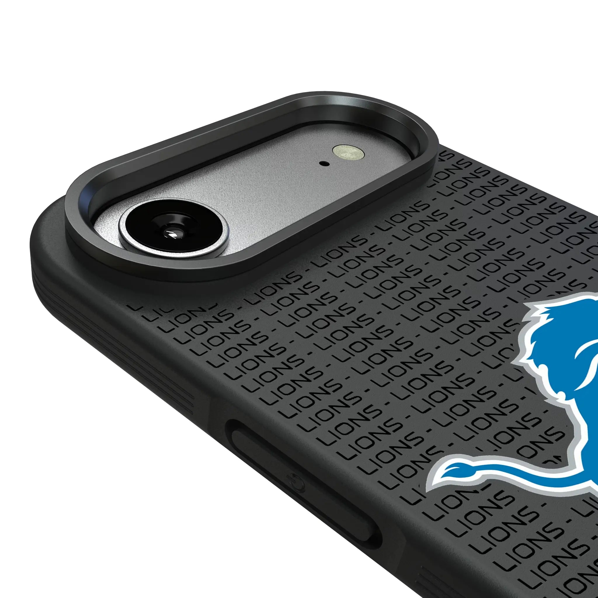 Detroit Lions Text Backdrop Bump Phone Case