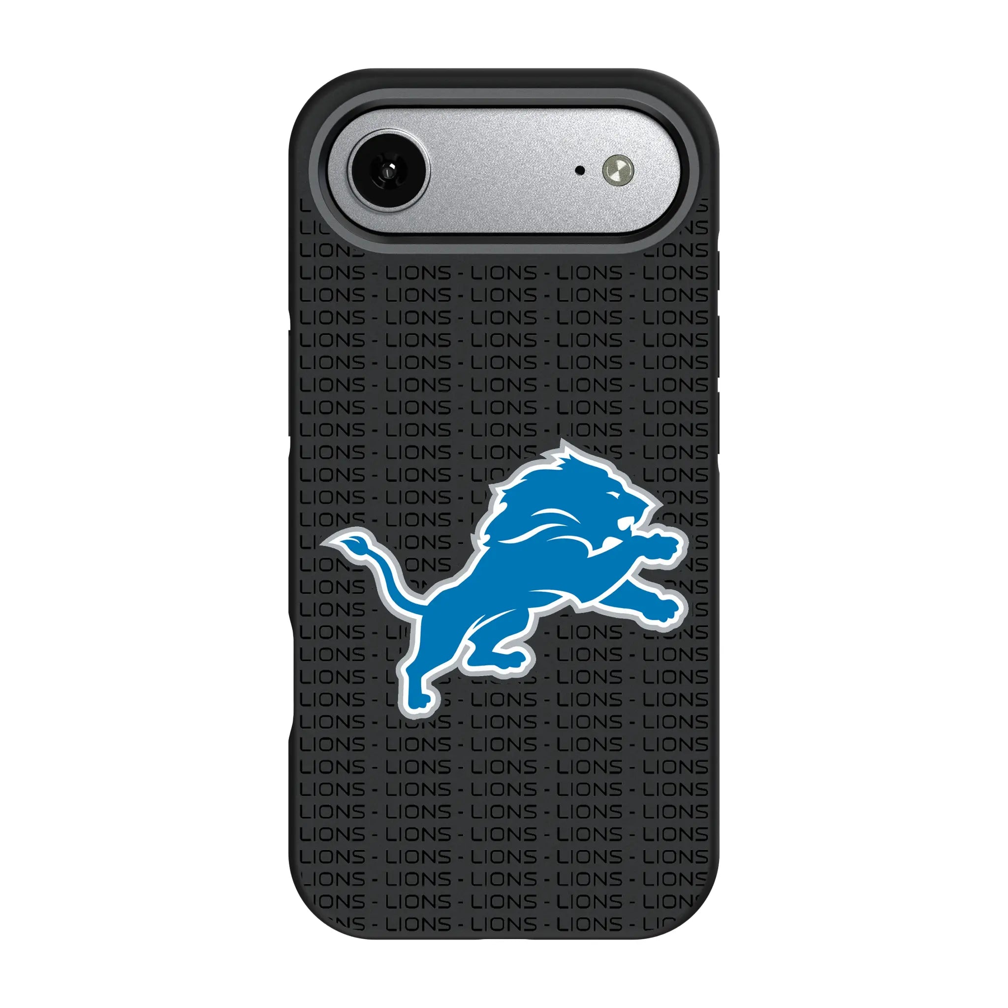 Detroit Lions Text Backdrop Bump Phone Case