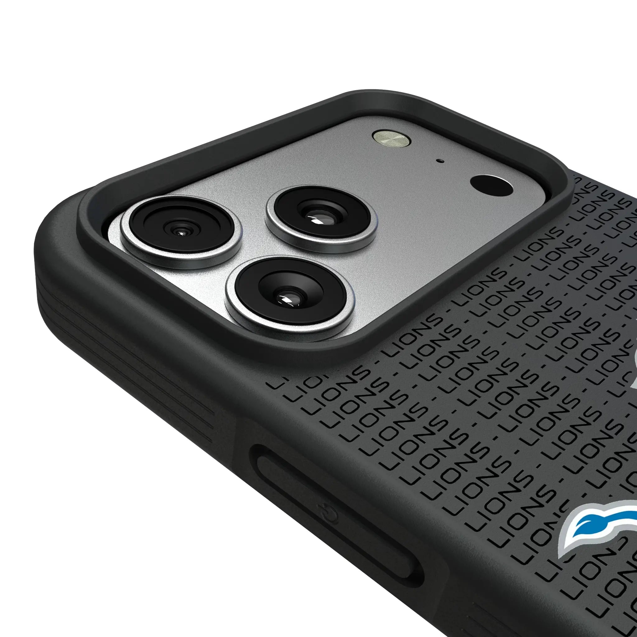 Detroit Lions Text Backdrop Bump Phone Case