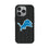 Detroit Lions Text Backdrop MagSafe Compatible Phone Case for Apple iPhone