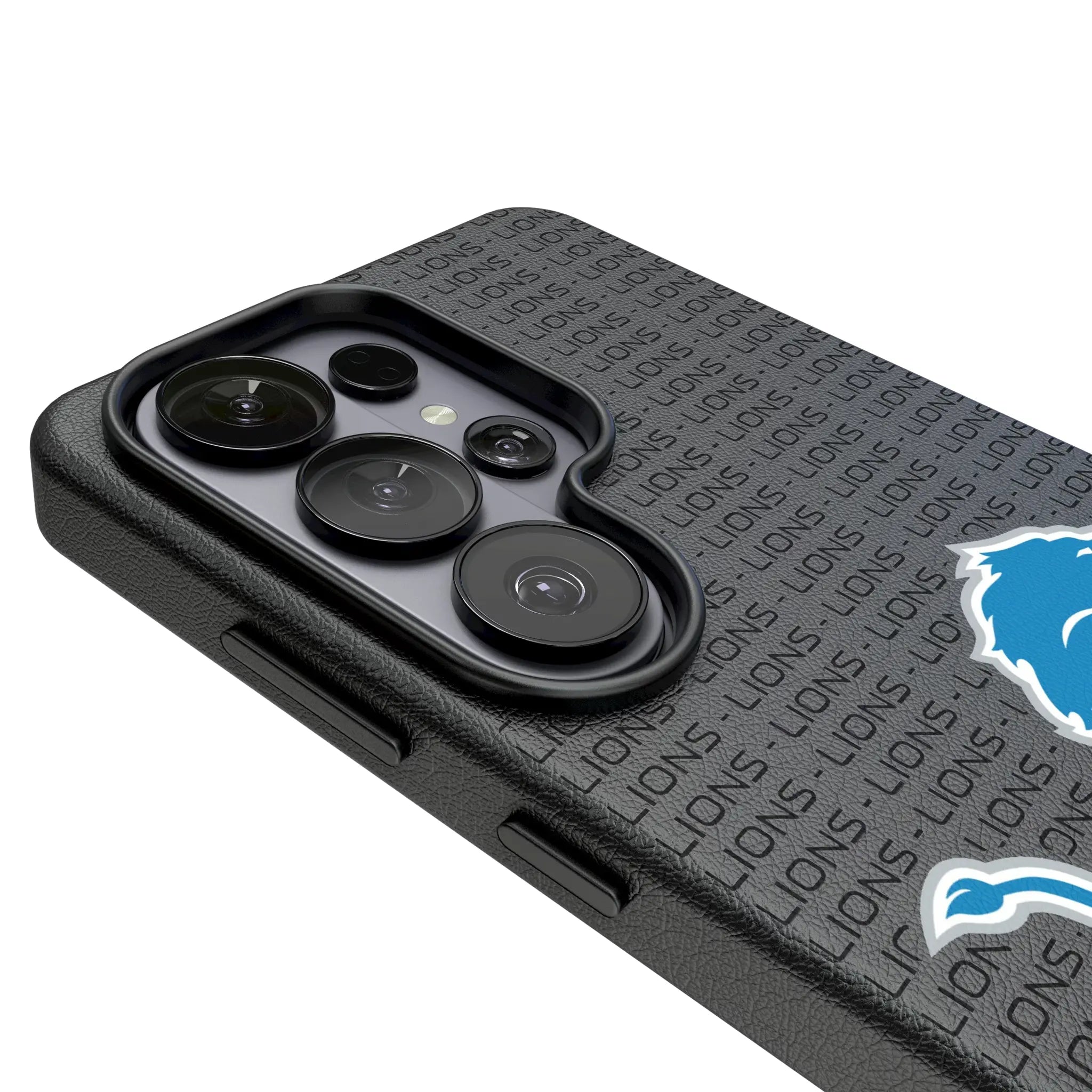 Detroit Lions Text Backdrop MagSafe Compatible Phone Case for Samsung Galaxy