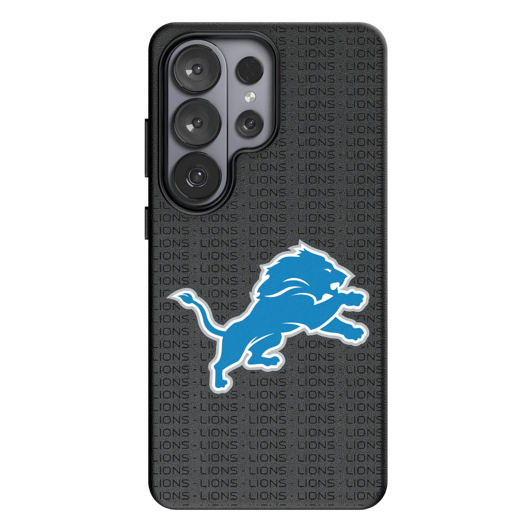 Detroit Lions Text Backdrop MagSafe Compatible Phone Case for Samsung Galaxy
