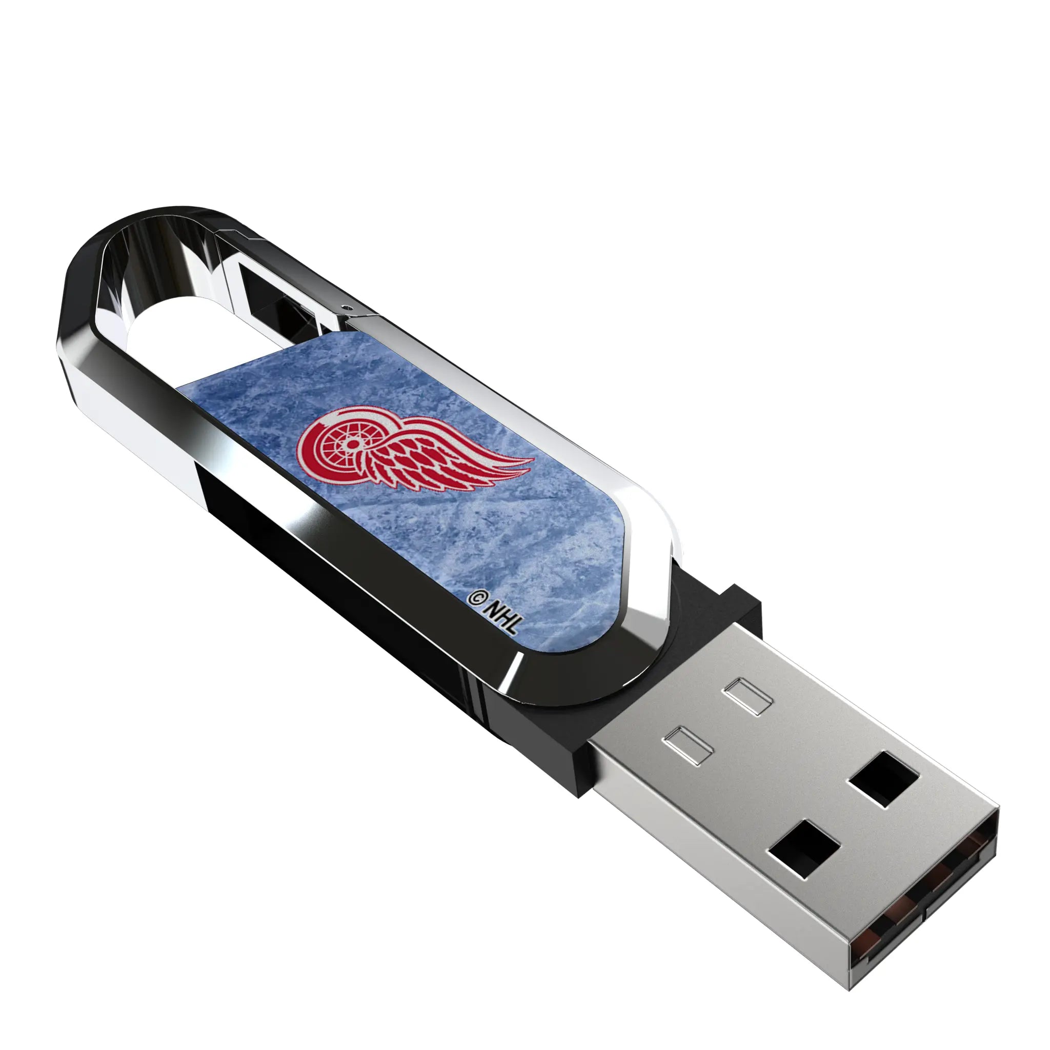 Detroit Red Wings Ice Flood USB 32GB Clip Style Flash Drive