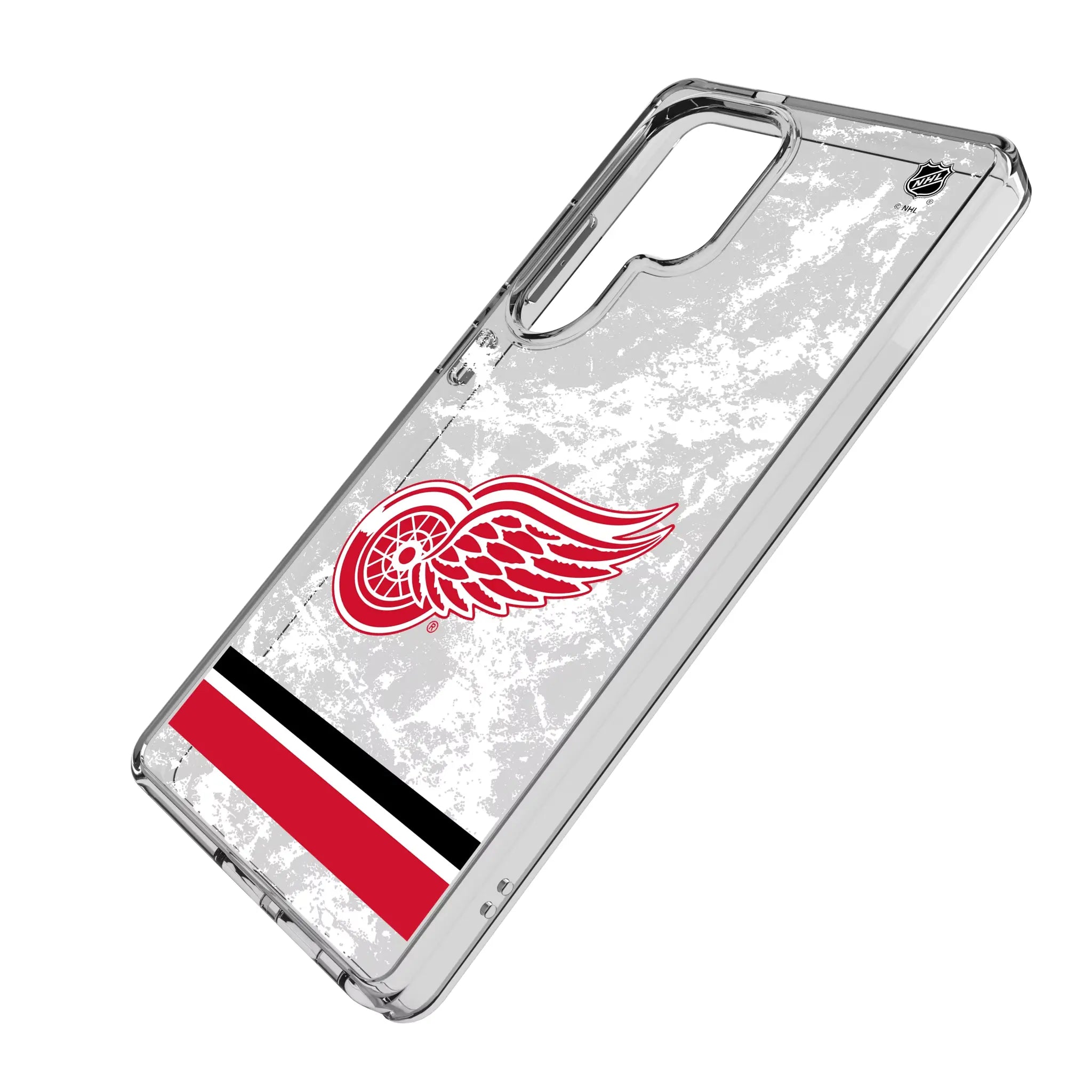 Detroit Red Wings Ice Stripe Clear Phone Case for Samsung Galaxy