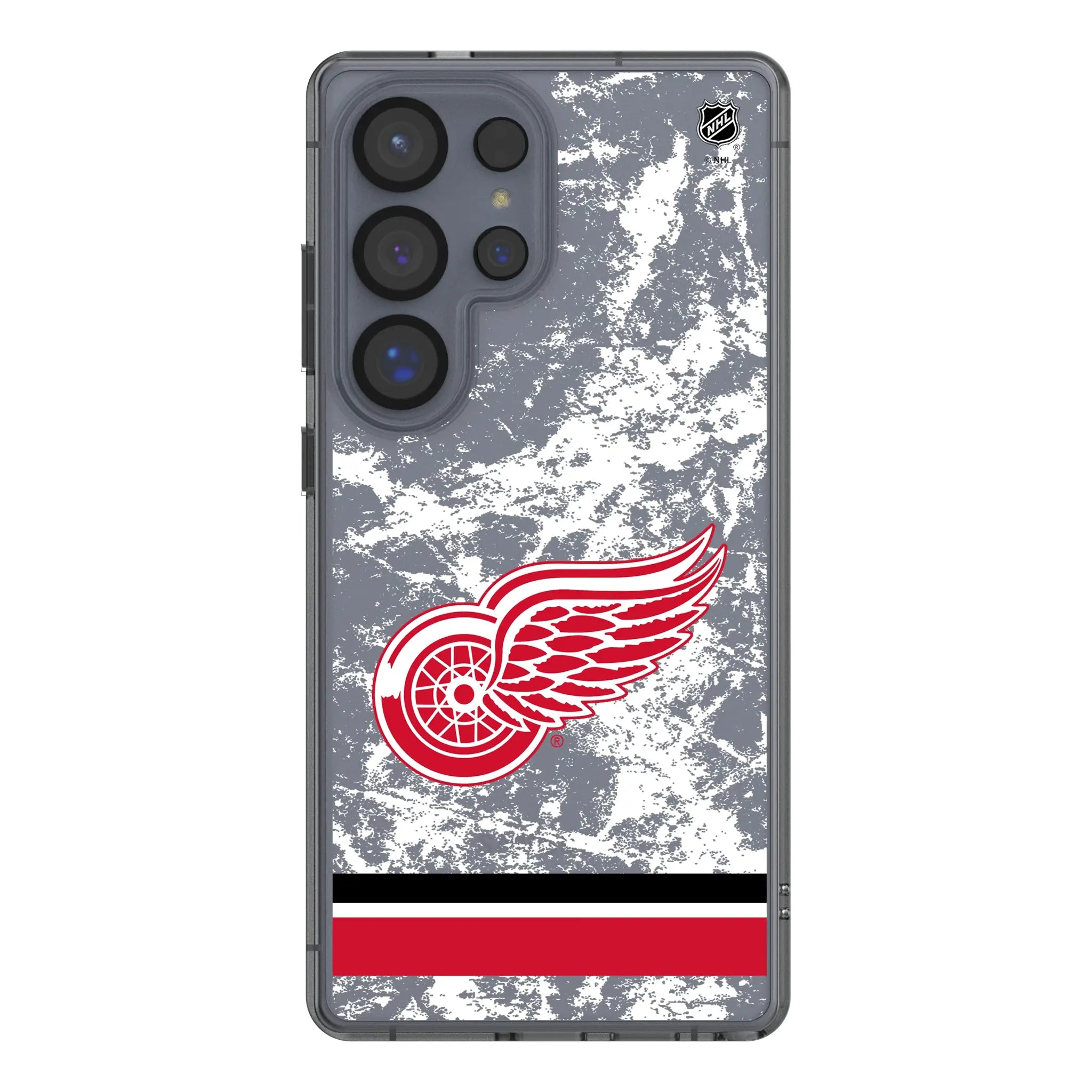 Detroit Red Wings Ice Stripe Clear Phone Case for Samsung Galaxy