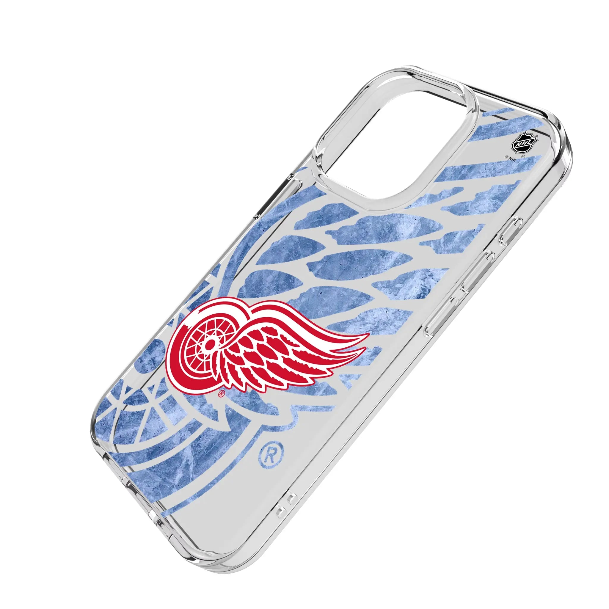 Detroit Red Wings Ice Tilt Clear Phone Case for Apple iPhone