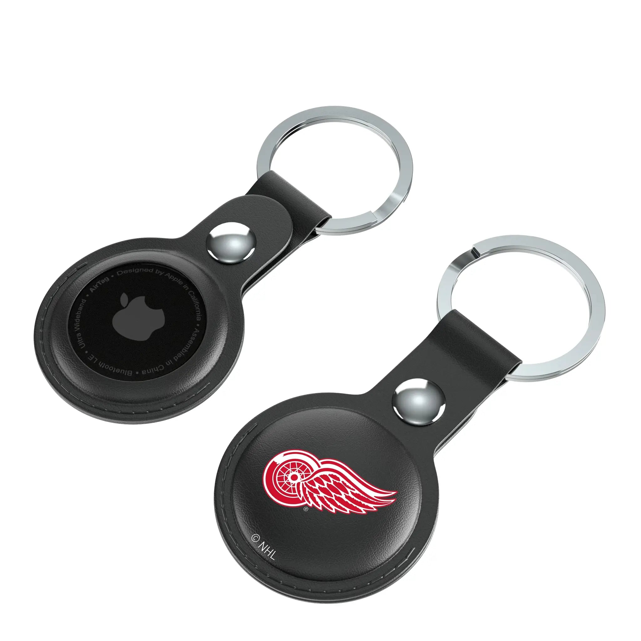 Detroit Red Wings Insignia Black Airtag Holder 2-Pack