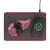 Detroit Red Wings Linen 15-Watt Wireless Charger and Mouse Pad