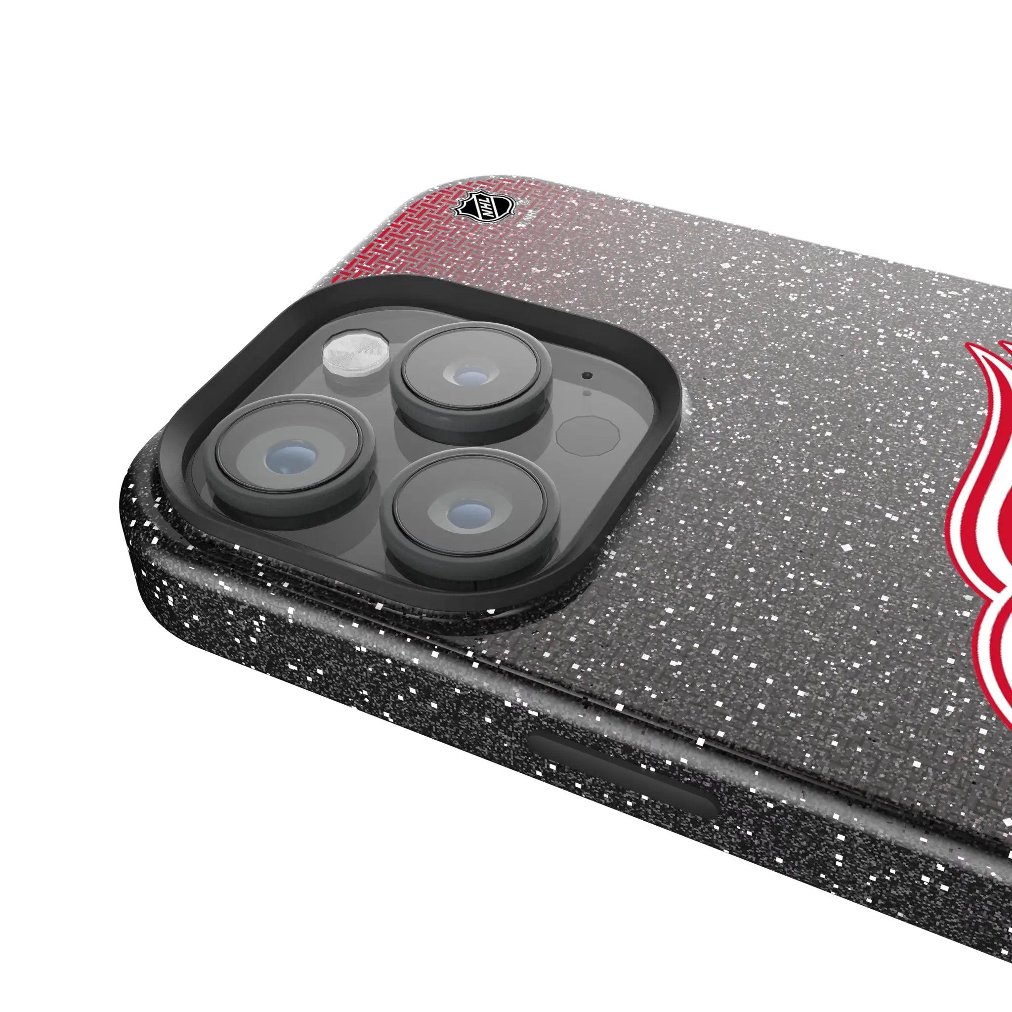 Detroit Red Wings Linen Bling Phone Case for Apple iPhone