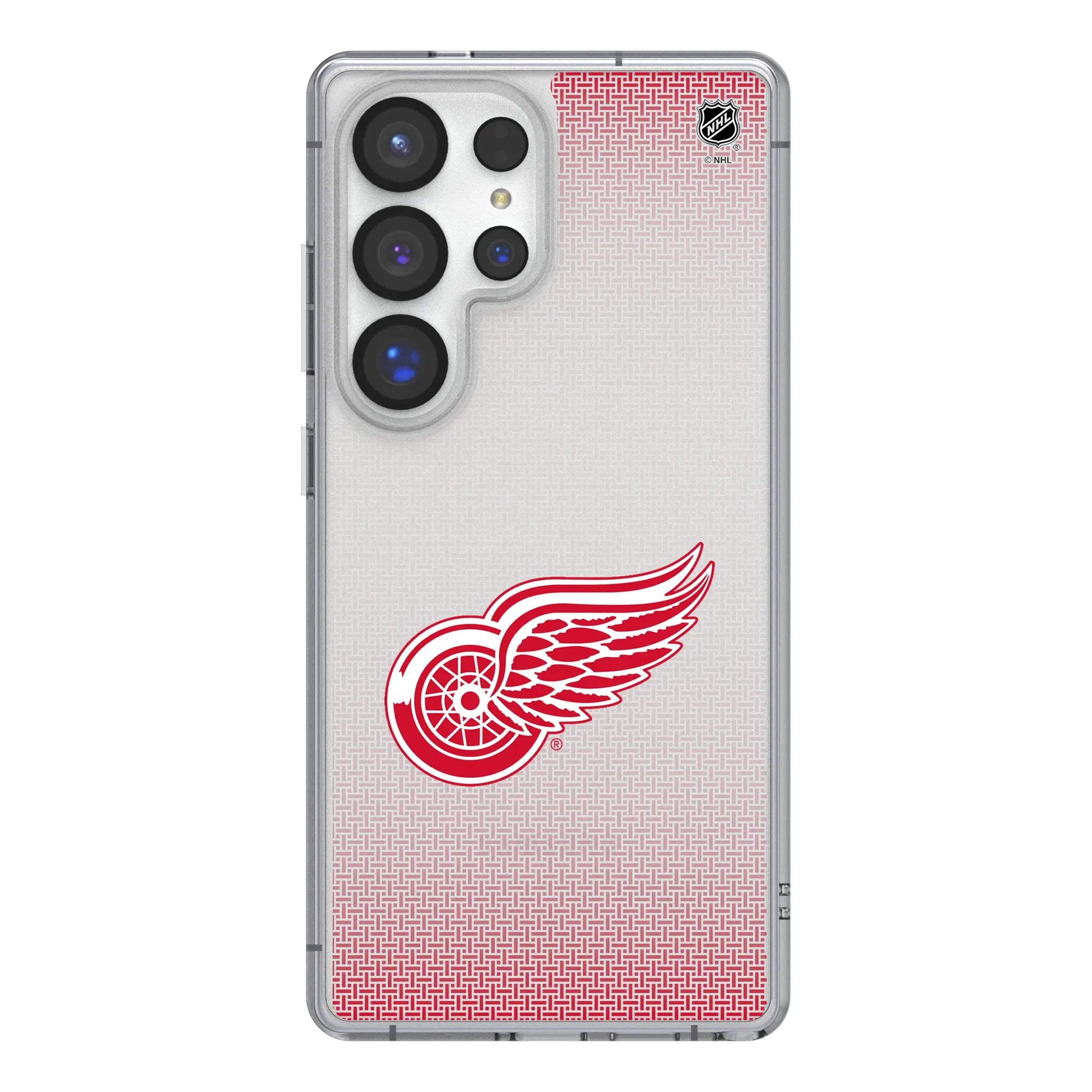 Detroit Red Wings Linen Clear Phone Case for Samsung Galaxy