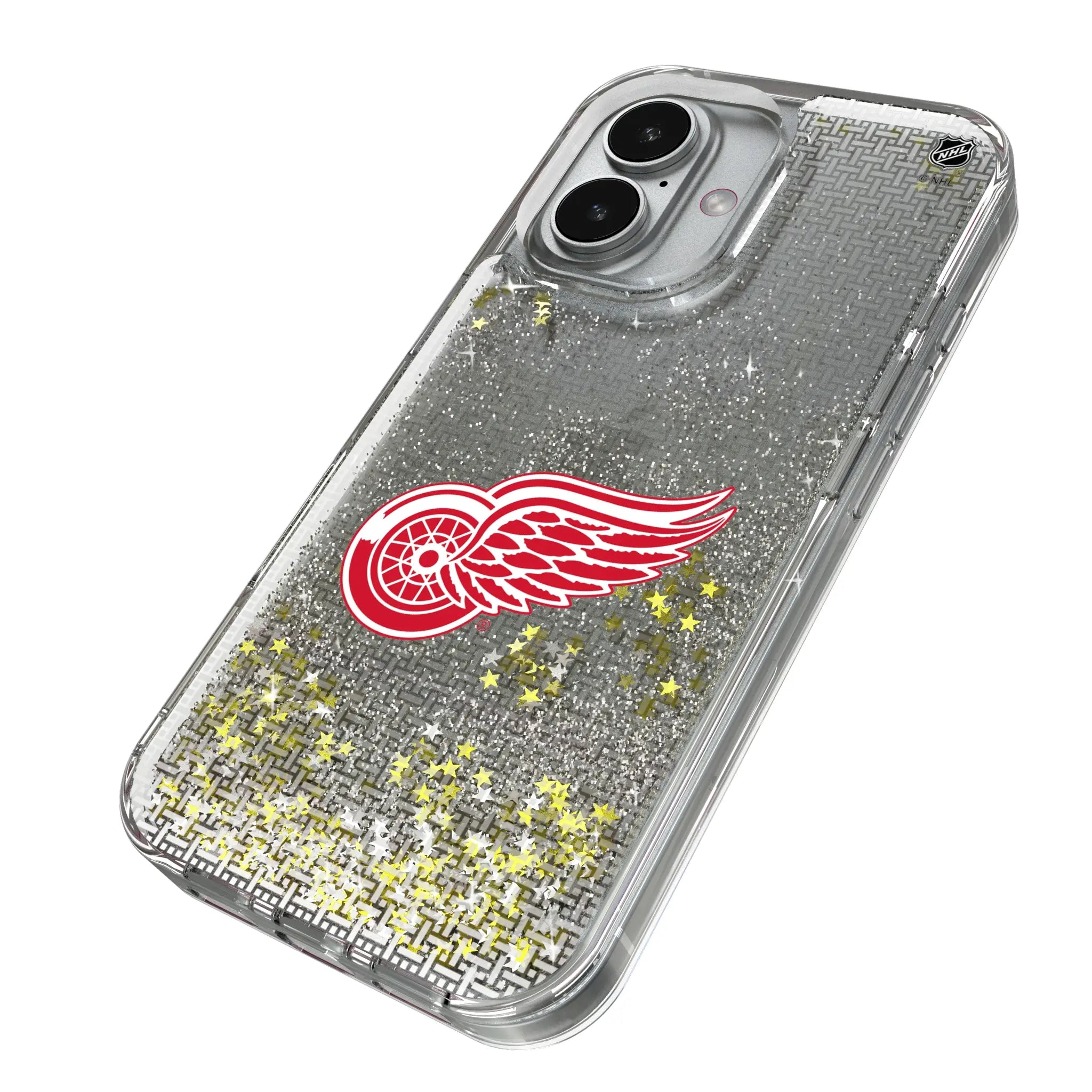 Detroit Red Wings Linen Glitter Phone Case