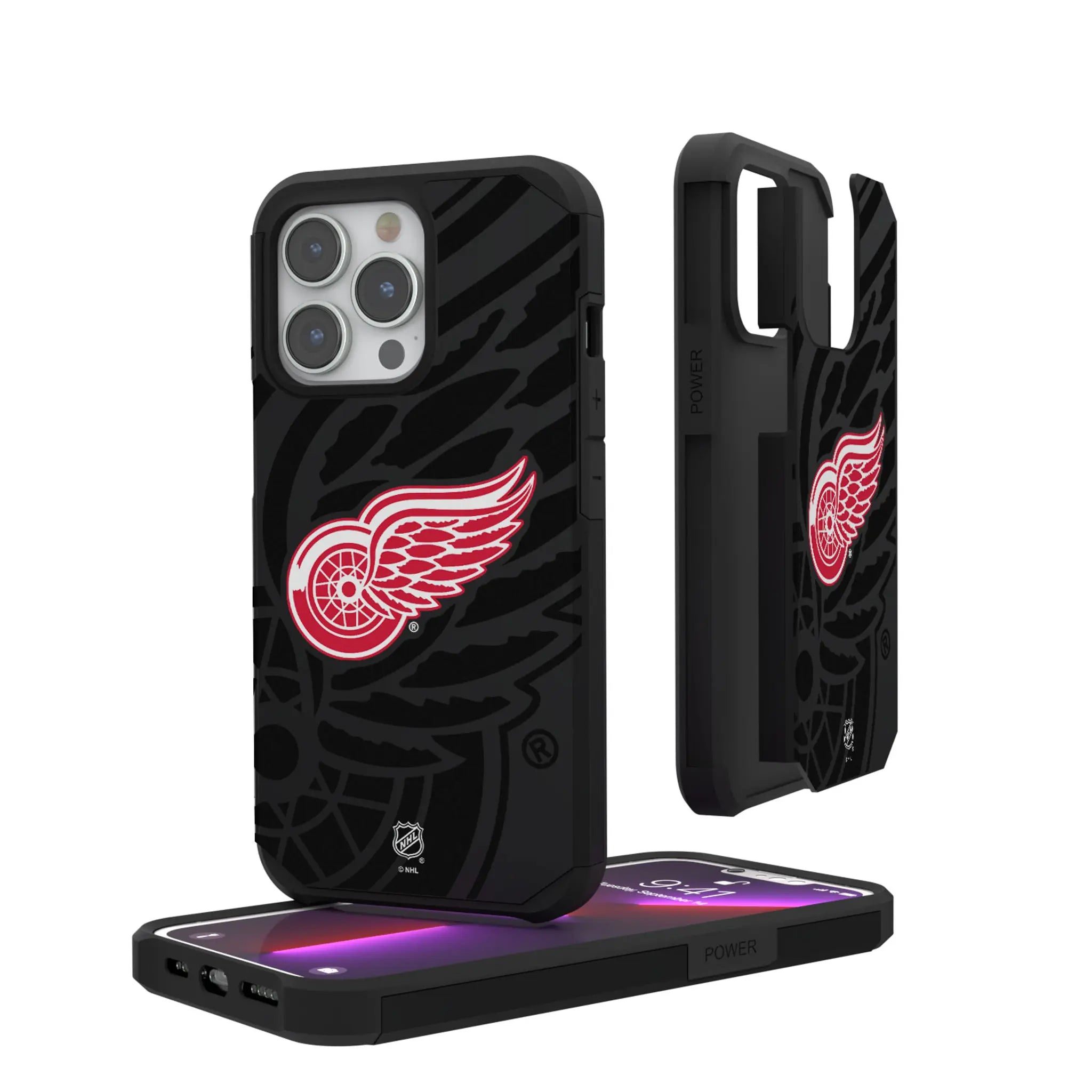 Detroit Red Wings Monocolor Tilt Rugged Phone Case