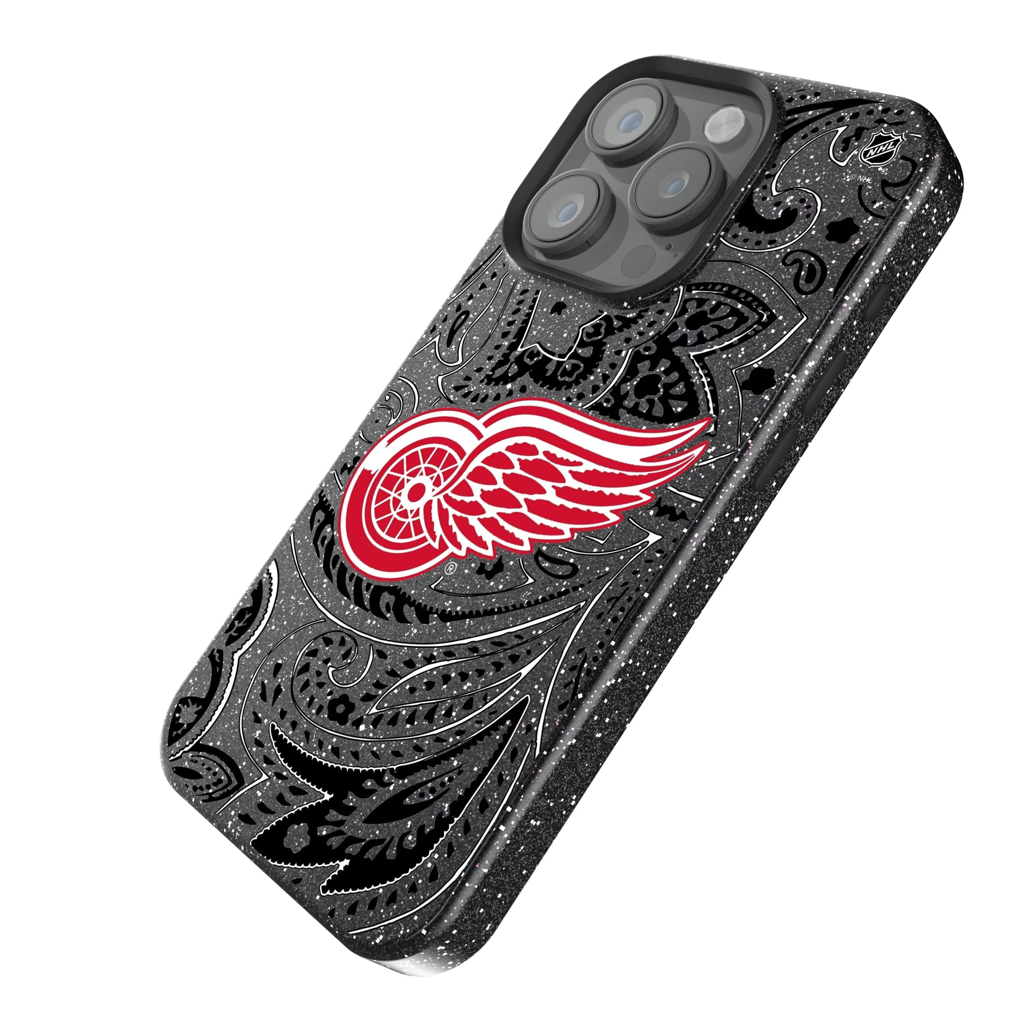 Detroit Red Wings Paisley Bling Phone Case