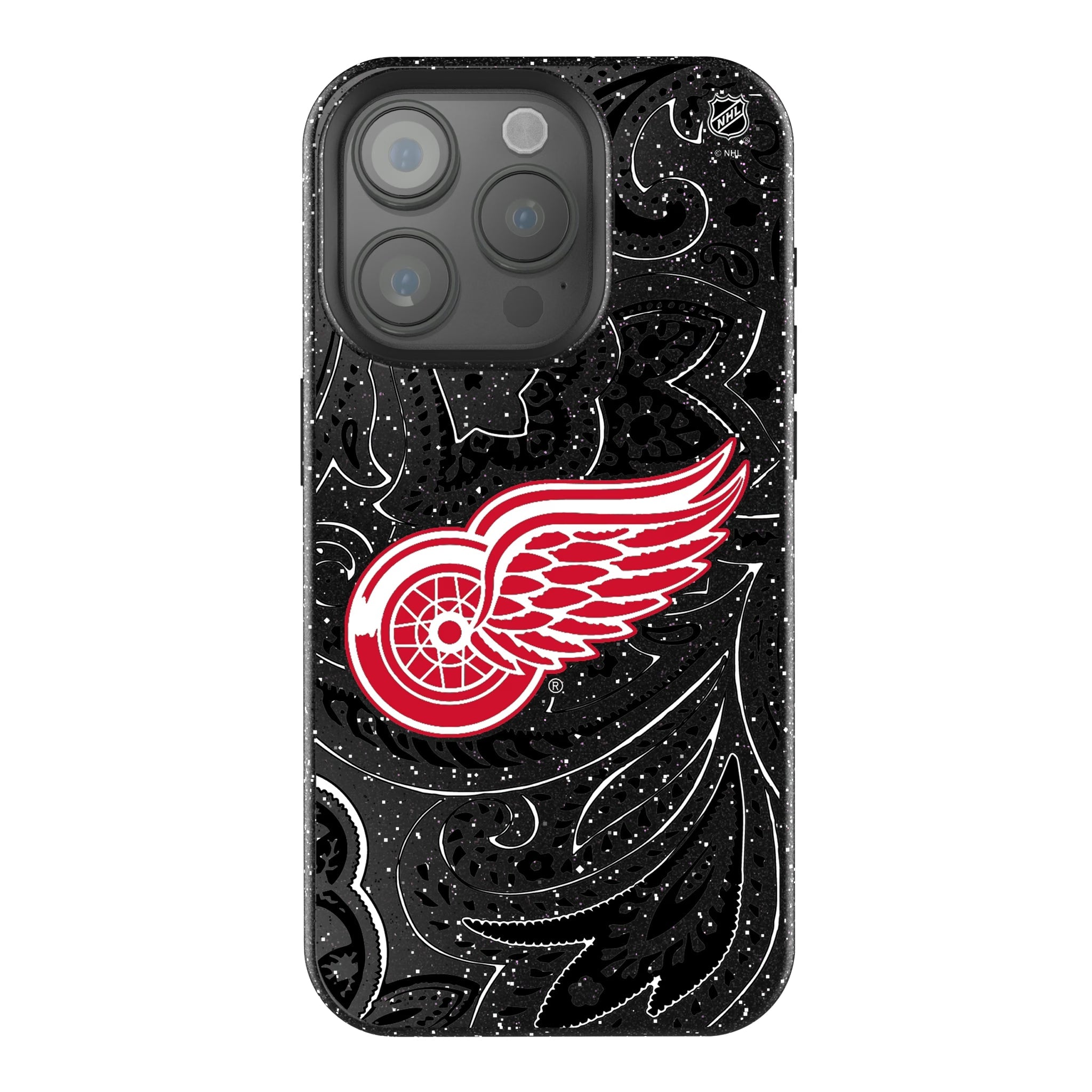 Detroit Red Wings Paisley Bling Phone Case