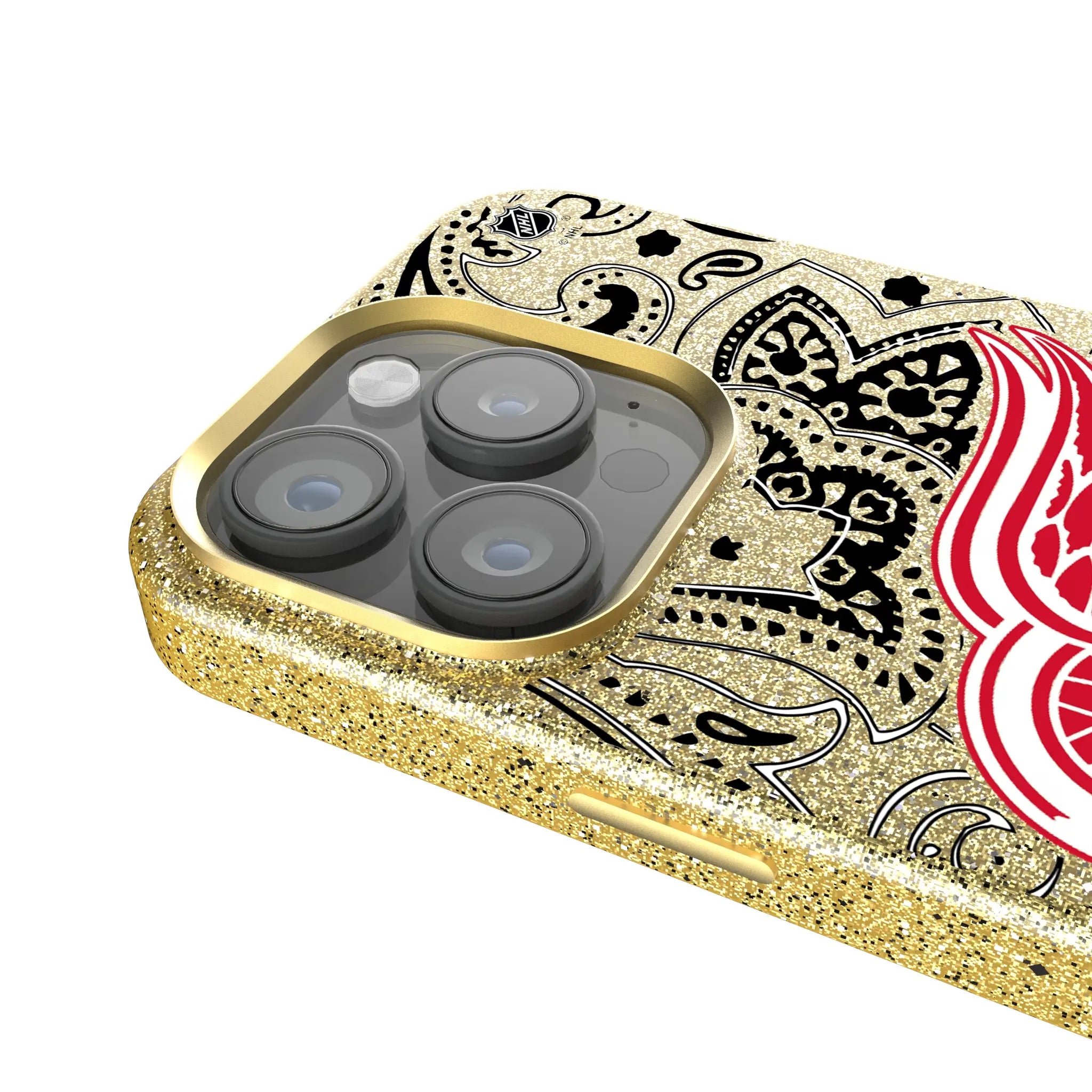 Detroit Red Wings Paisley Bling Phone Case