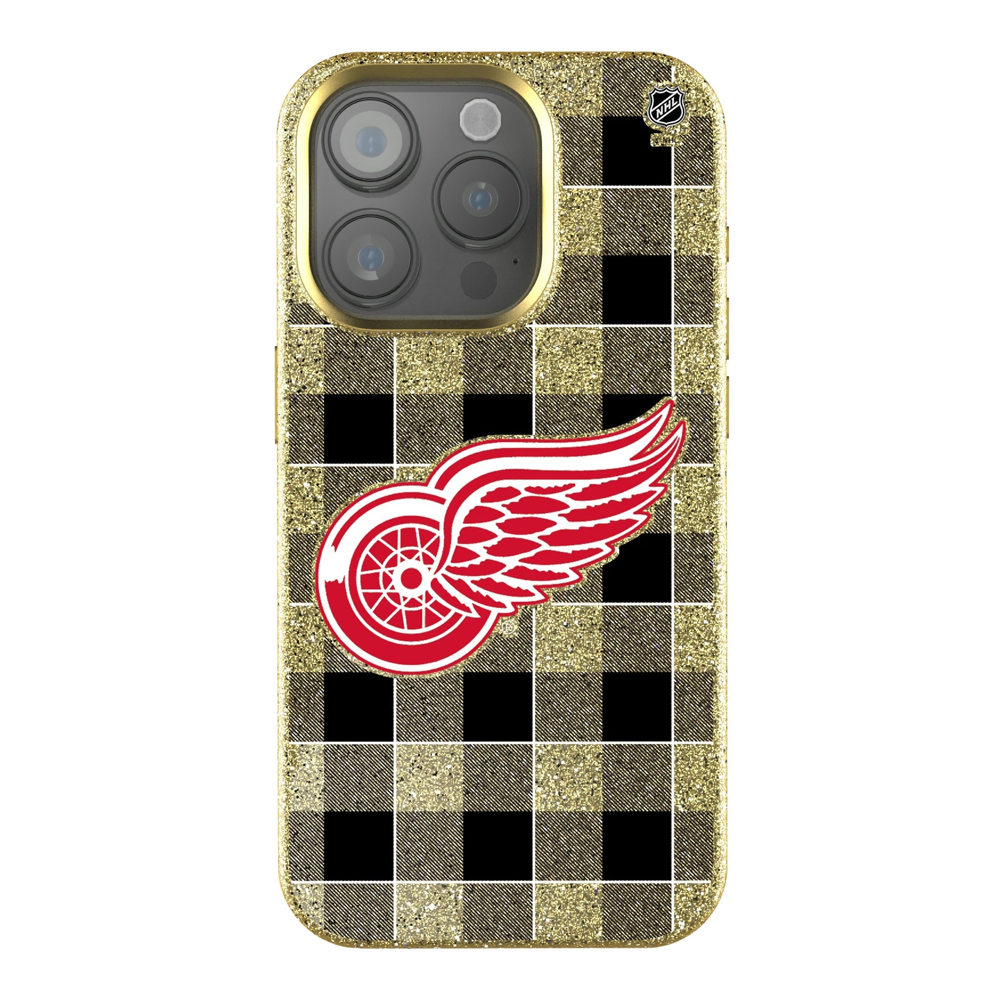 Detroit Red Wings Plaid Bling Phone Case - Sports Gifts, Sports Memorabilia, Sports Collectibles, Fan Shop