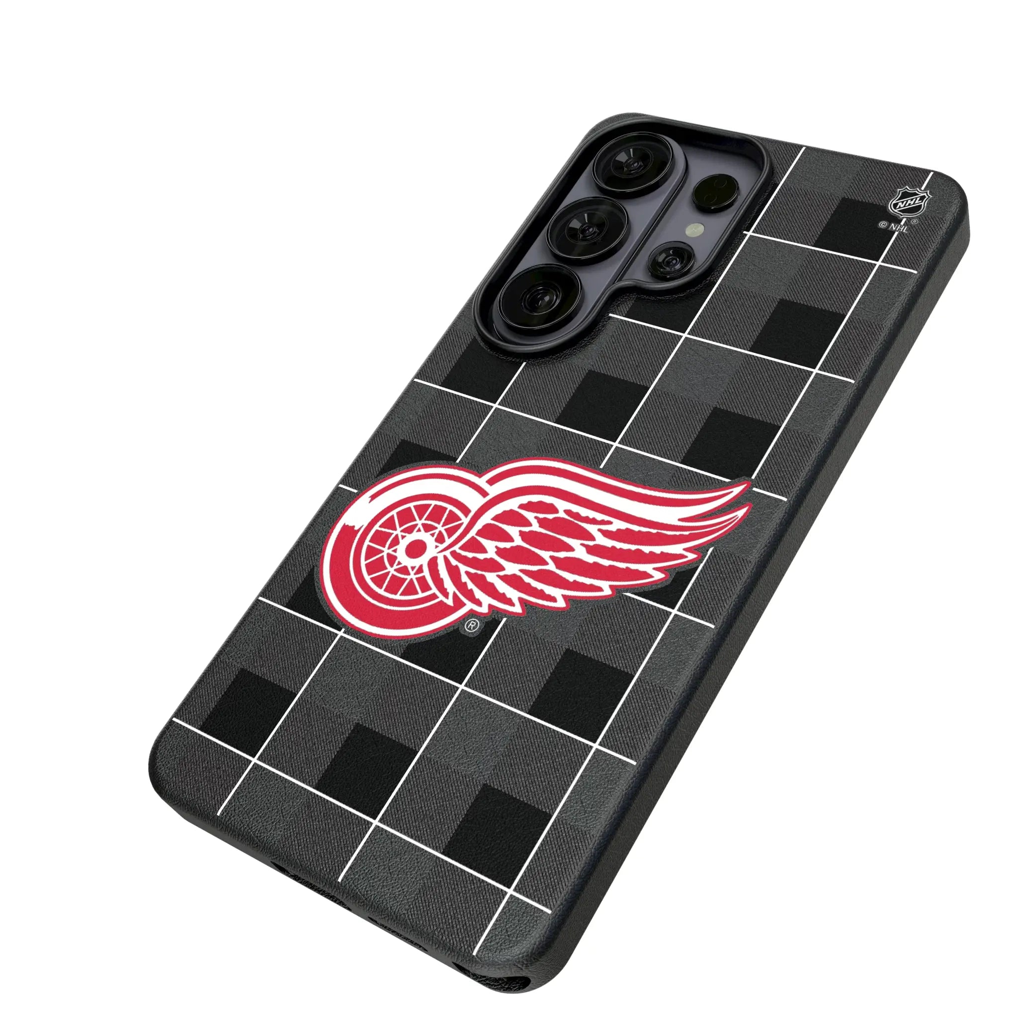 Detroit Red Wings Plaid MagSafe Compatible Phone Case for Samsung Galaxy