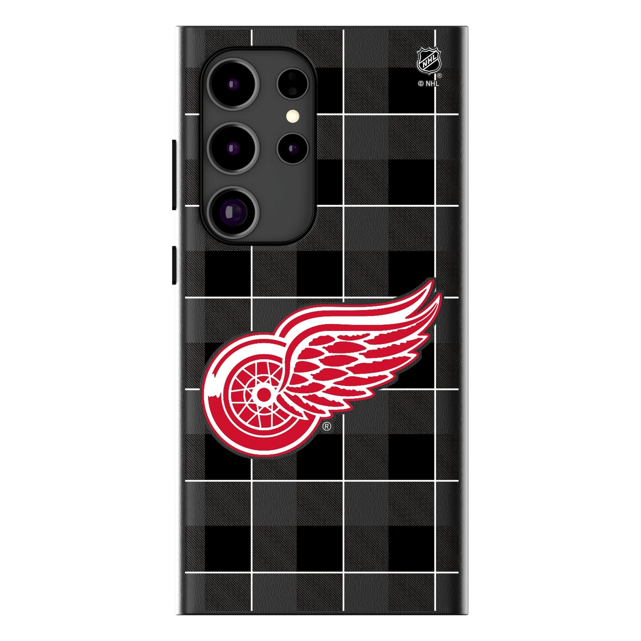 Detroit Red Wings Plaid MagSafe Compatible Phone Case for Samsung Galaxy